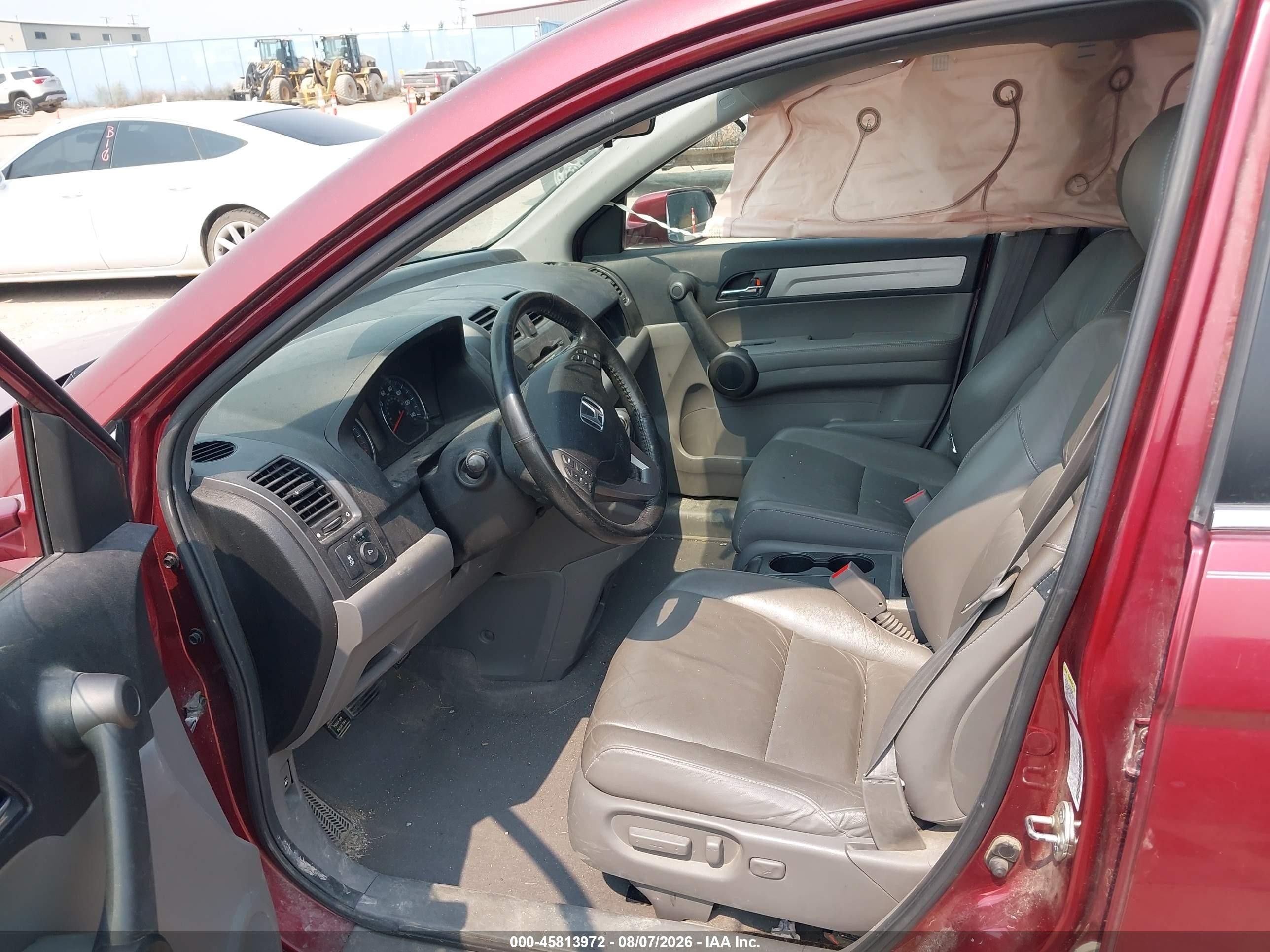 2010 Honda Cr-v Ex-l Red vin: JHLRE4H7XAC001189
