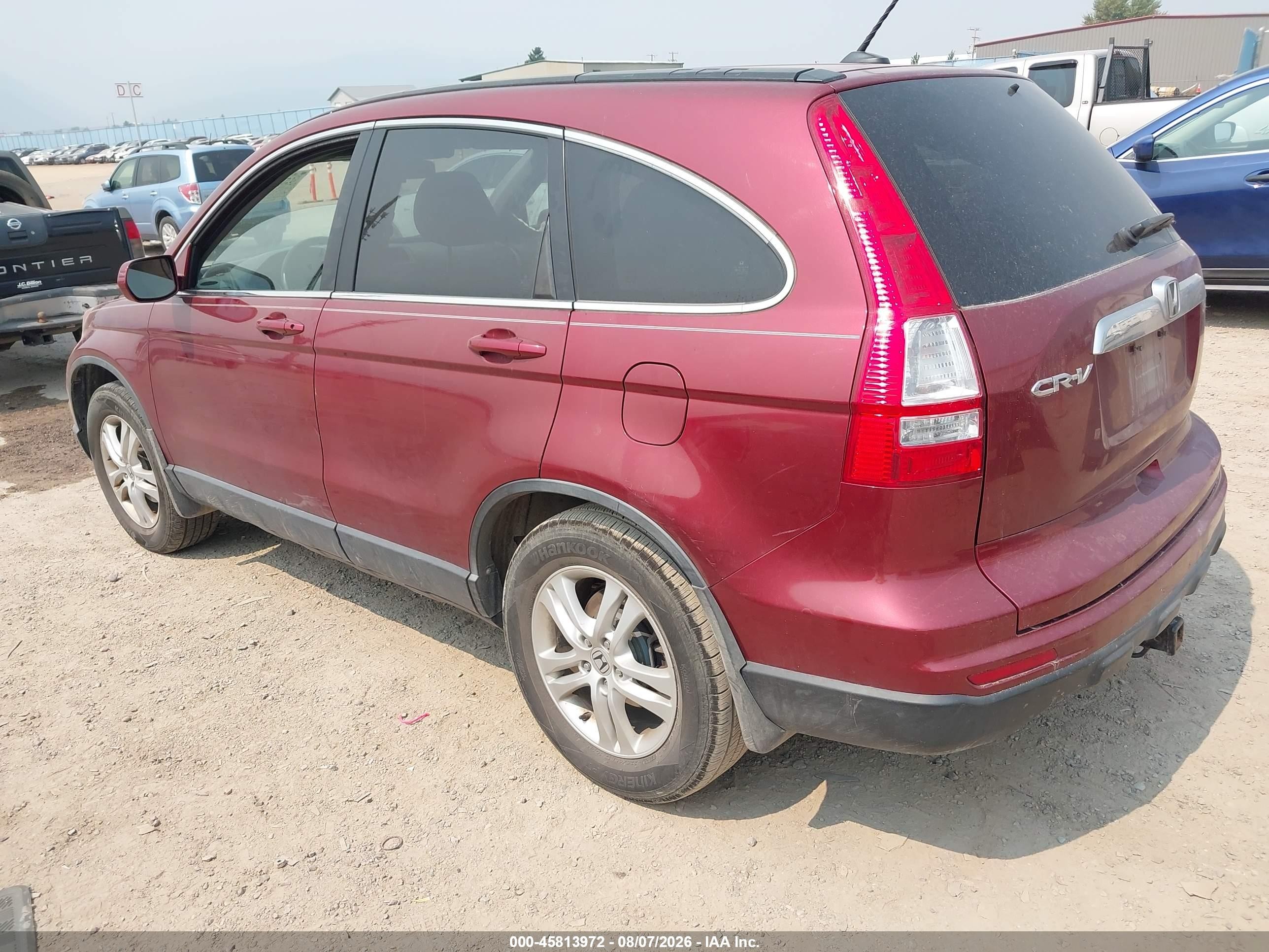 2010 Honda Cr-v Ex-l Red vin: JHLRE4H7XAC001189
