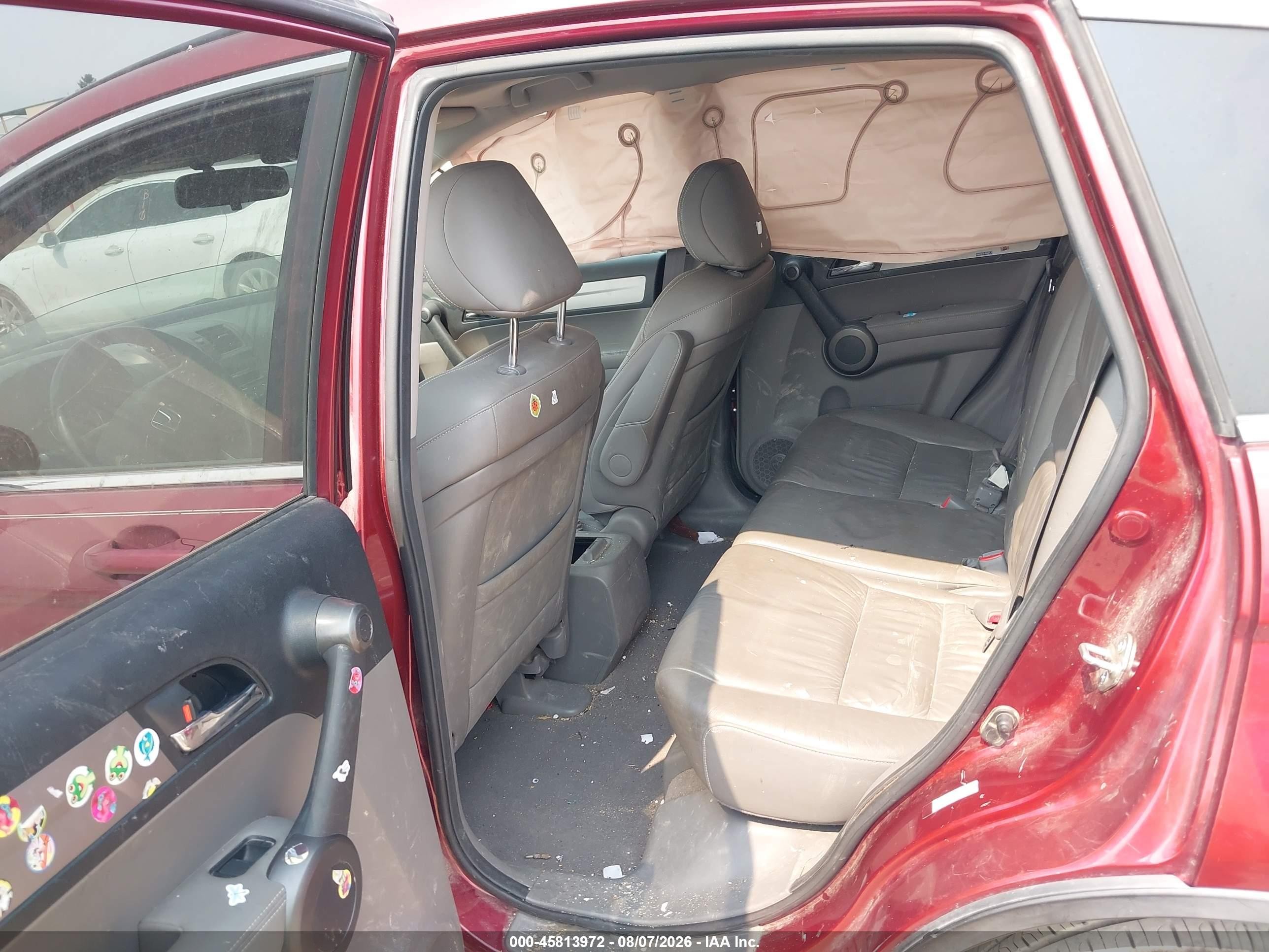 2010 Honda Cr-v Ex-l Red vin: JHLRE4H7XAC001189