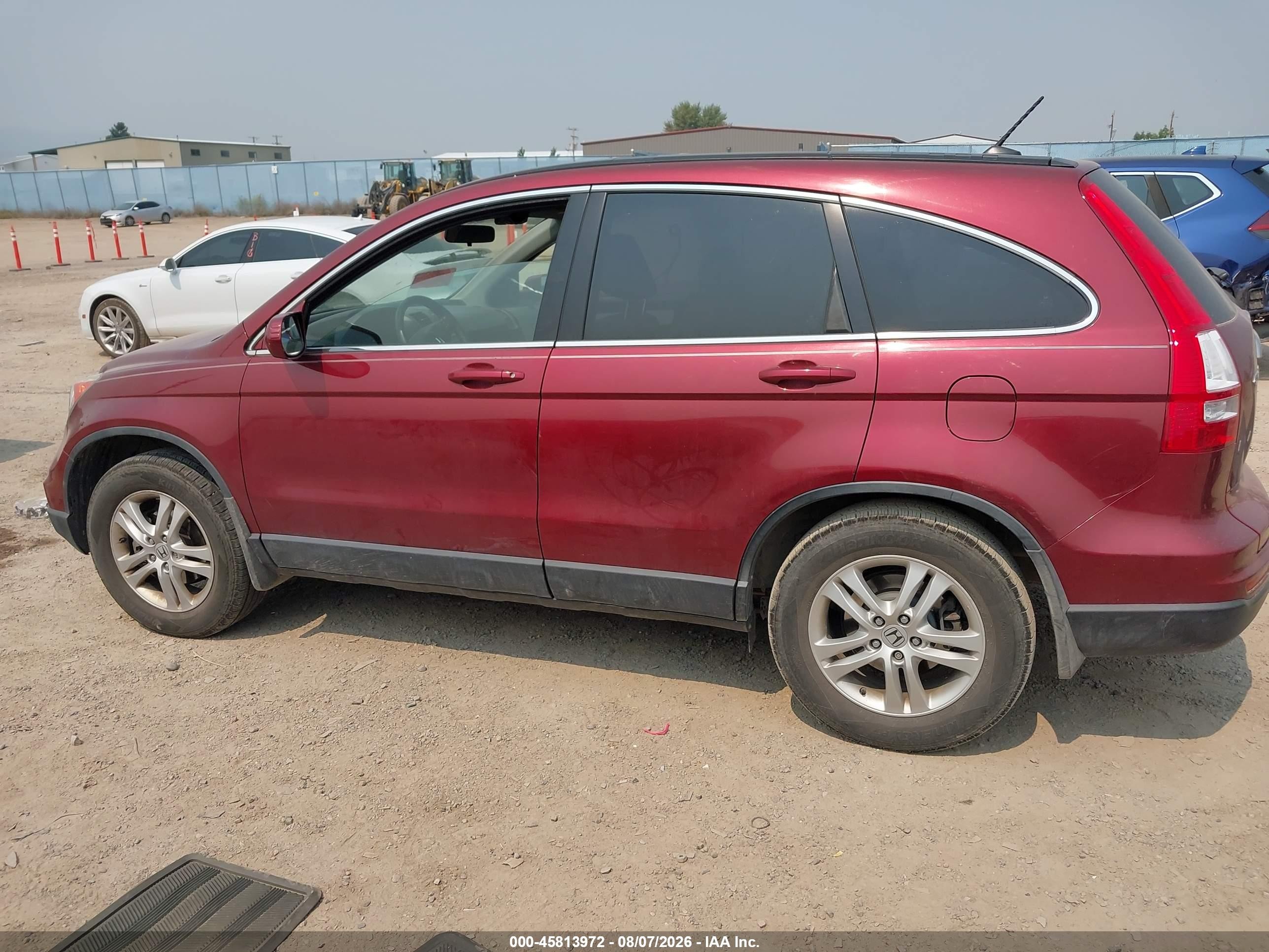 2010 Honda Cr-v Ex-l Red vin: JHLRE4H7XAC001189