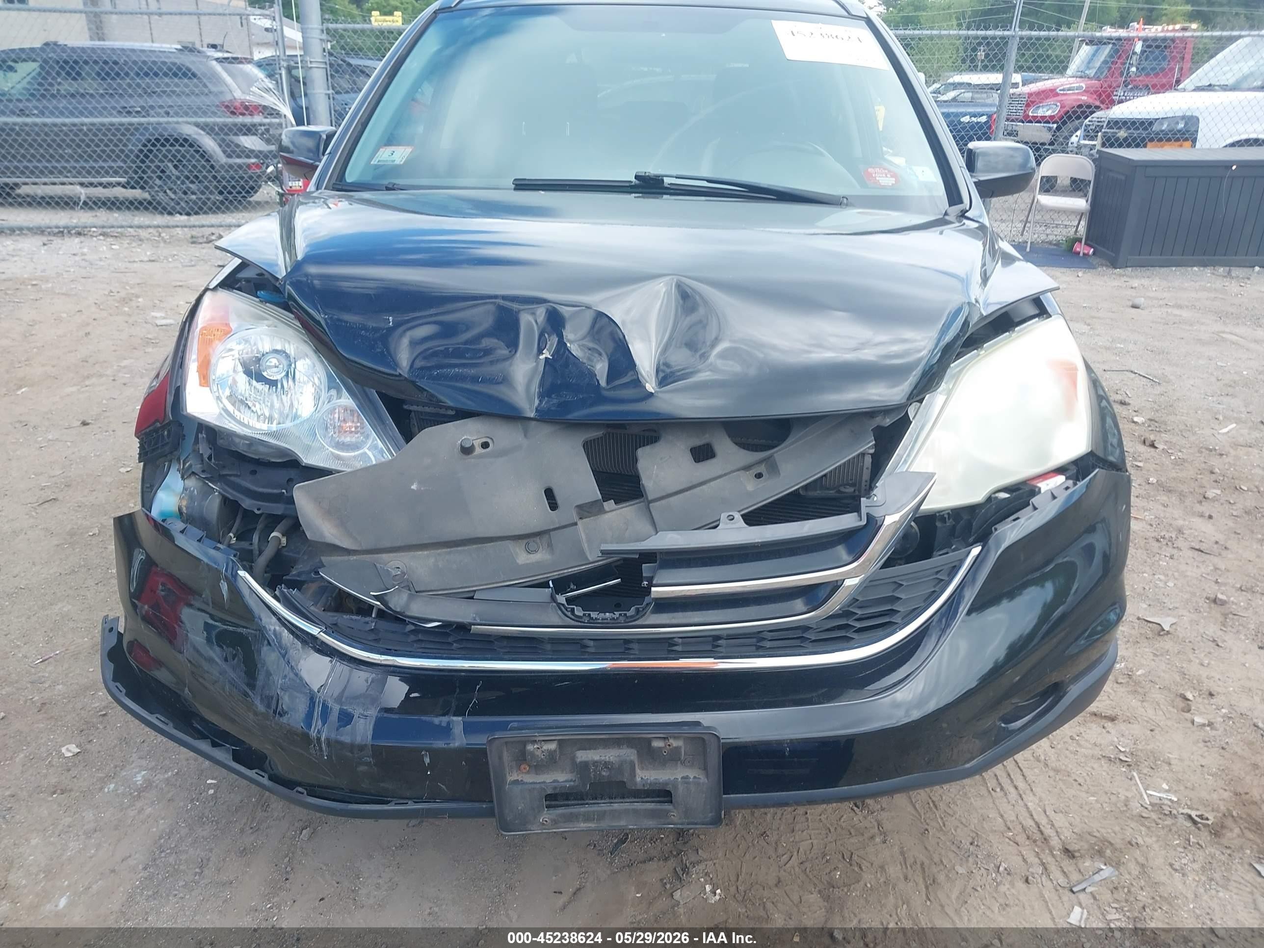 2010 Honda Cr-v Ex-l Черный vin: JHLRE4H7XAC012760