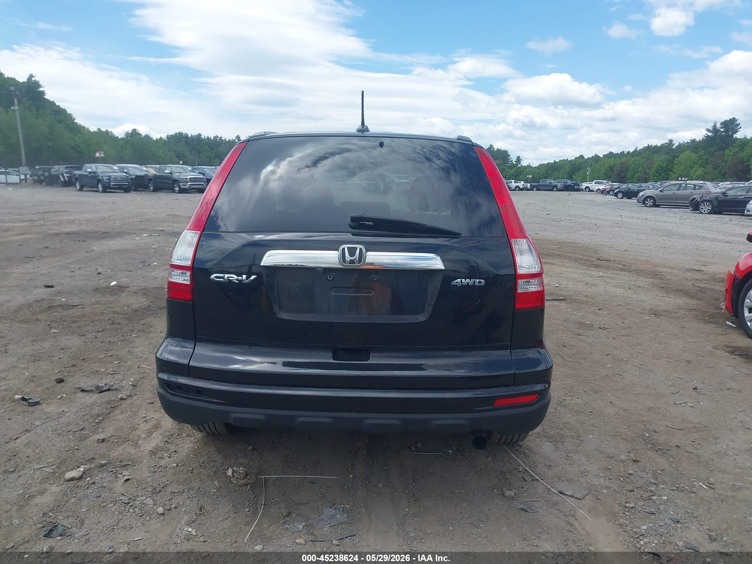 2010 Honda Cr-v Ex-l Черный vin: JHLRE4H7XAC012760