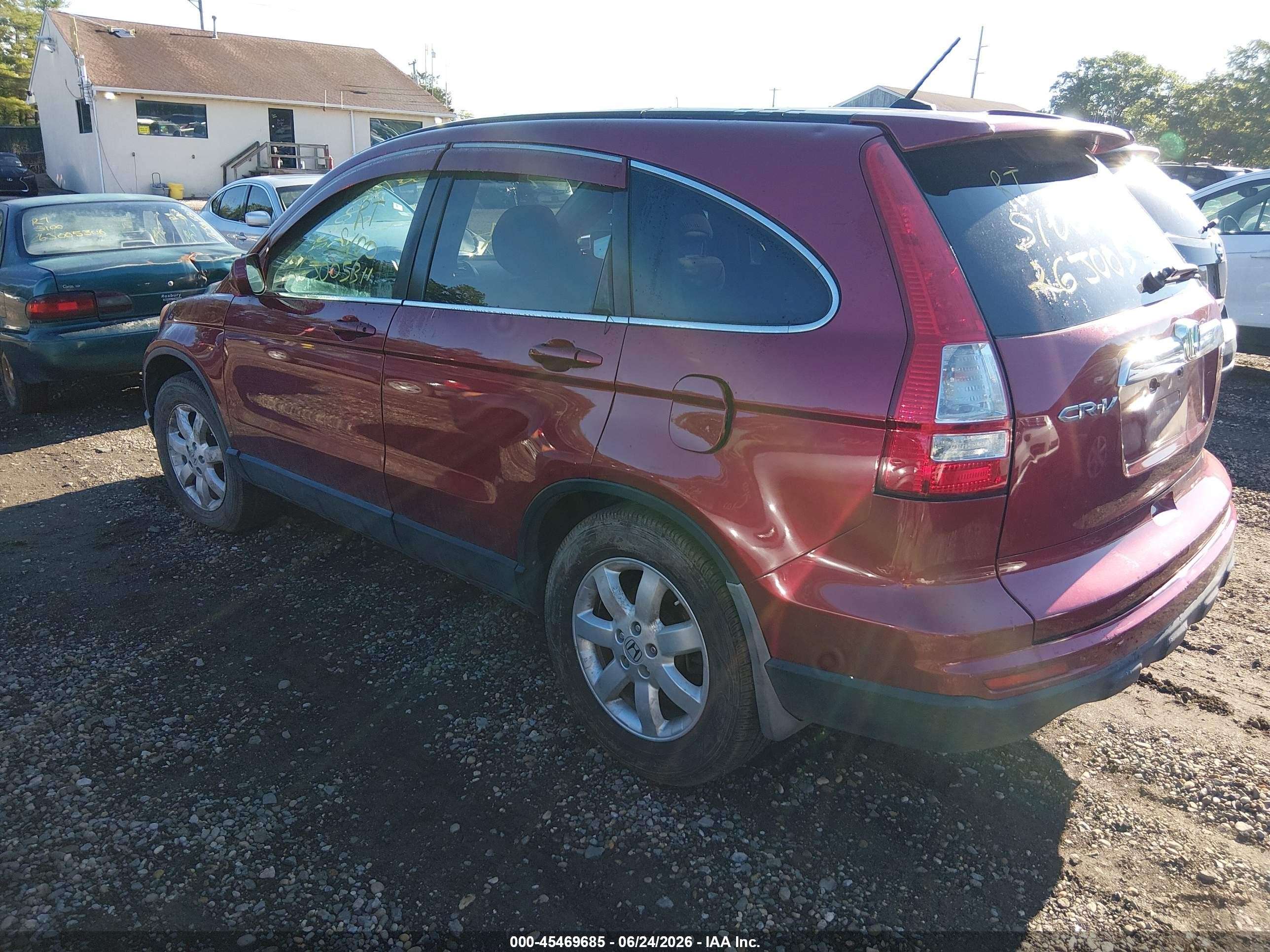 2010 Honda Cr-v Ex-l Red vin: JHLRE4H7XAC013746