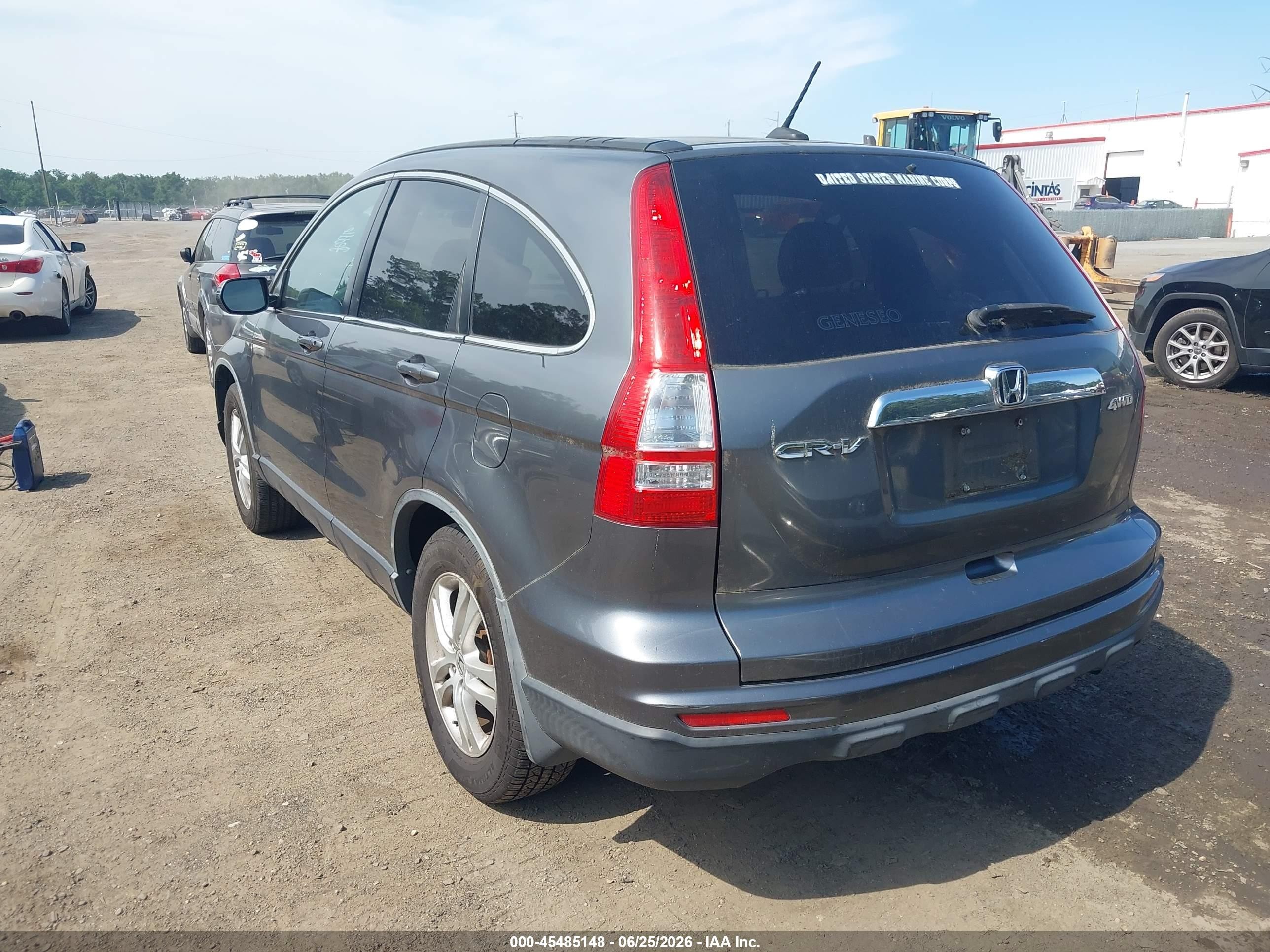 2011 Honda Cr-v Ex-l Gray vin: JHLRE4H7XBC000383