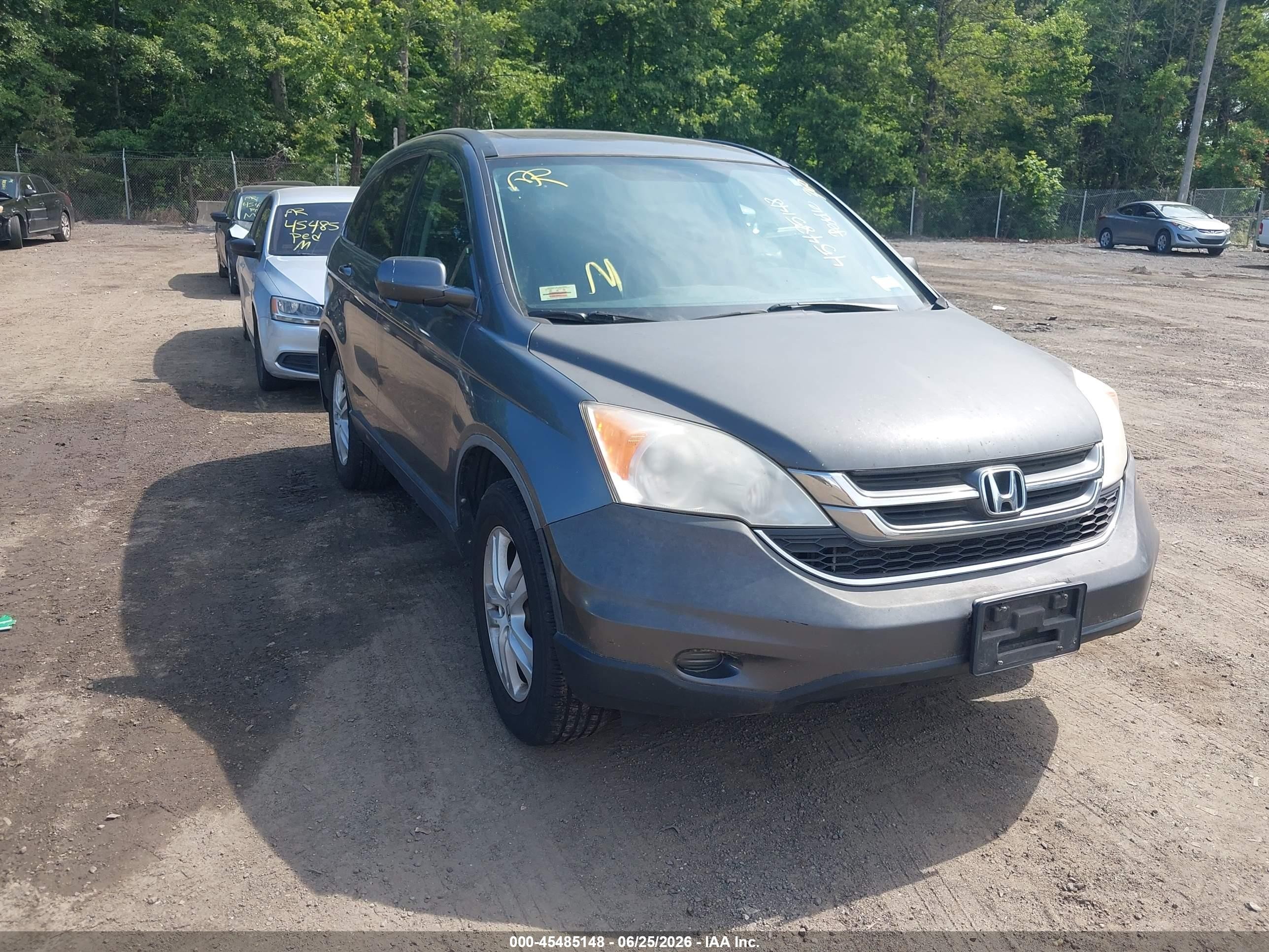 2011 Honda Cr-v Ex-l Gray vin: JHLRE4H7XBC000383