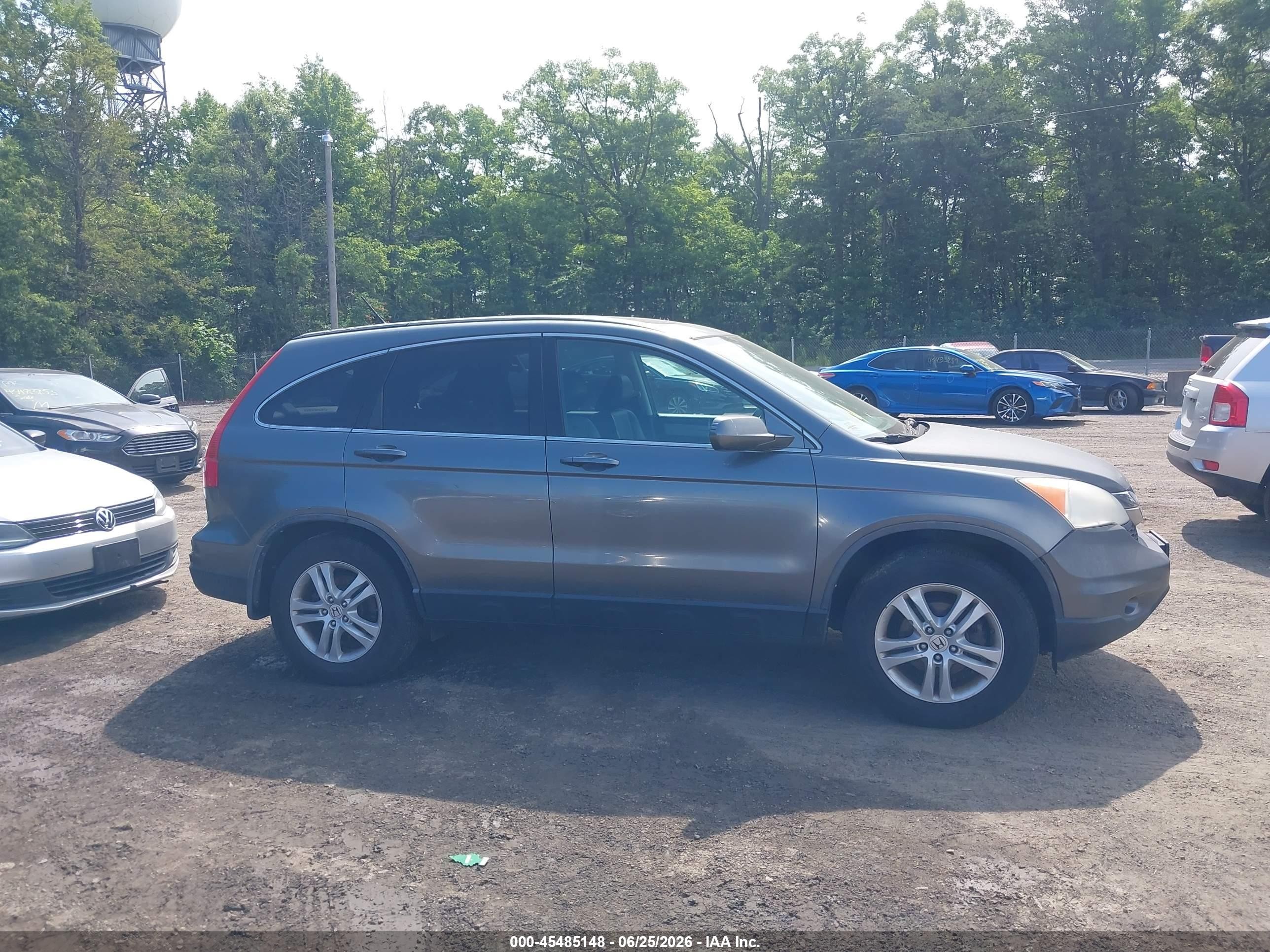 2011 Honda Cr-v Ex-l Gray vin: JHLRE4H7XBC000383