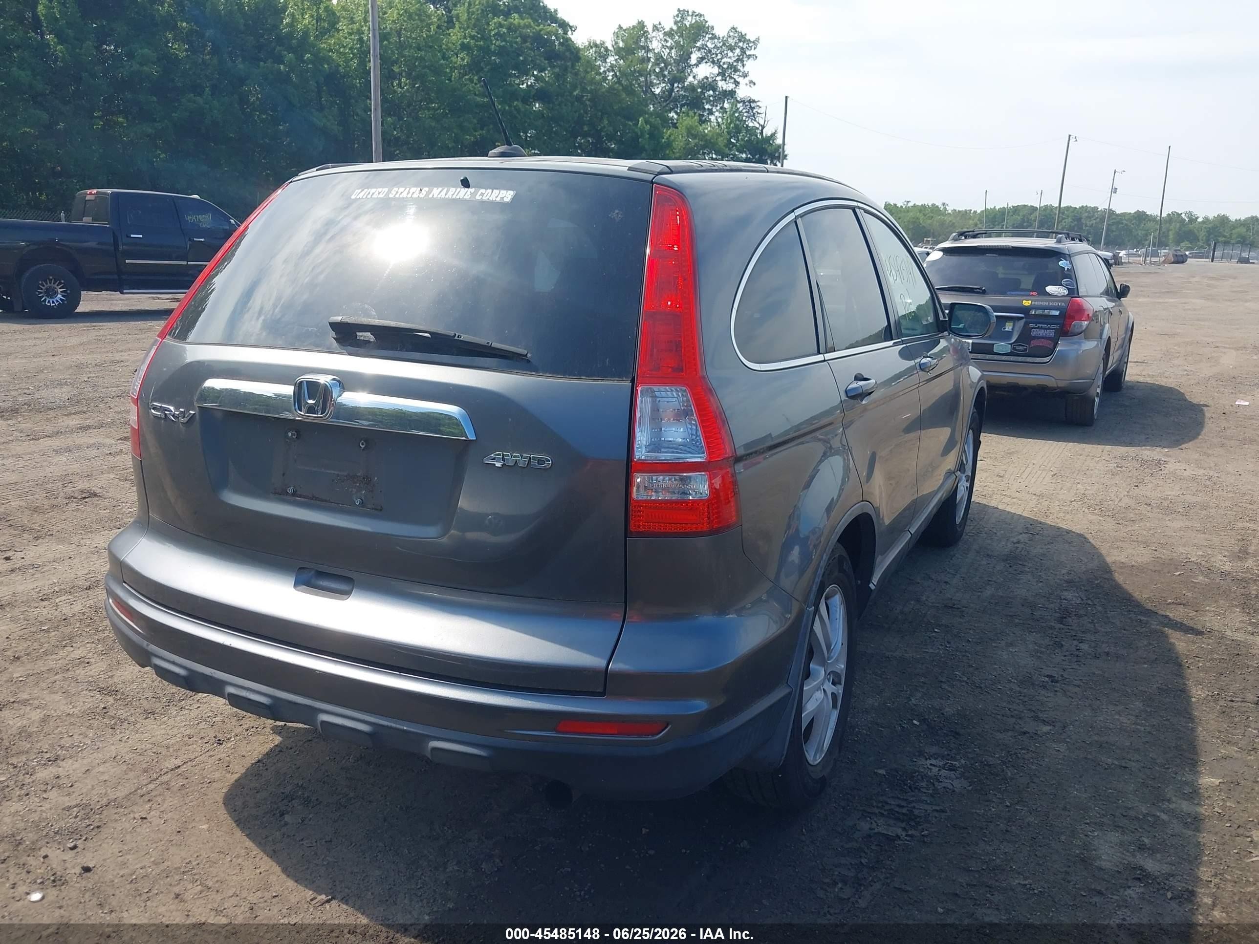 2011 Honda Cr-v Ex-l Gray vin: JHLRE4H7XBC000383