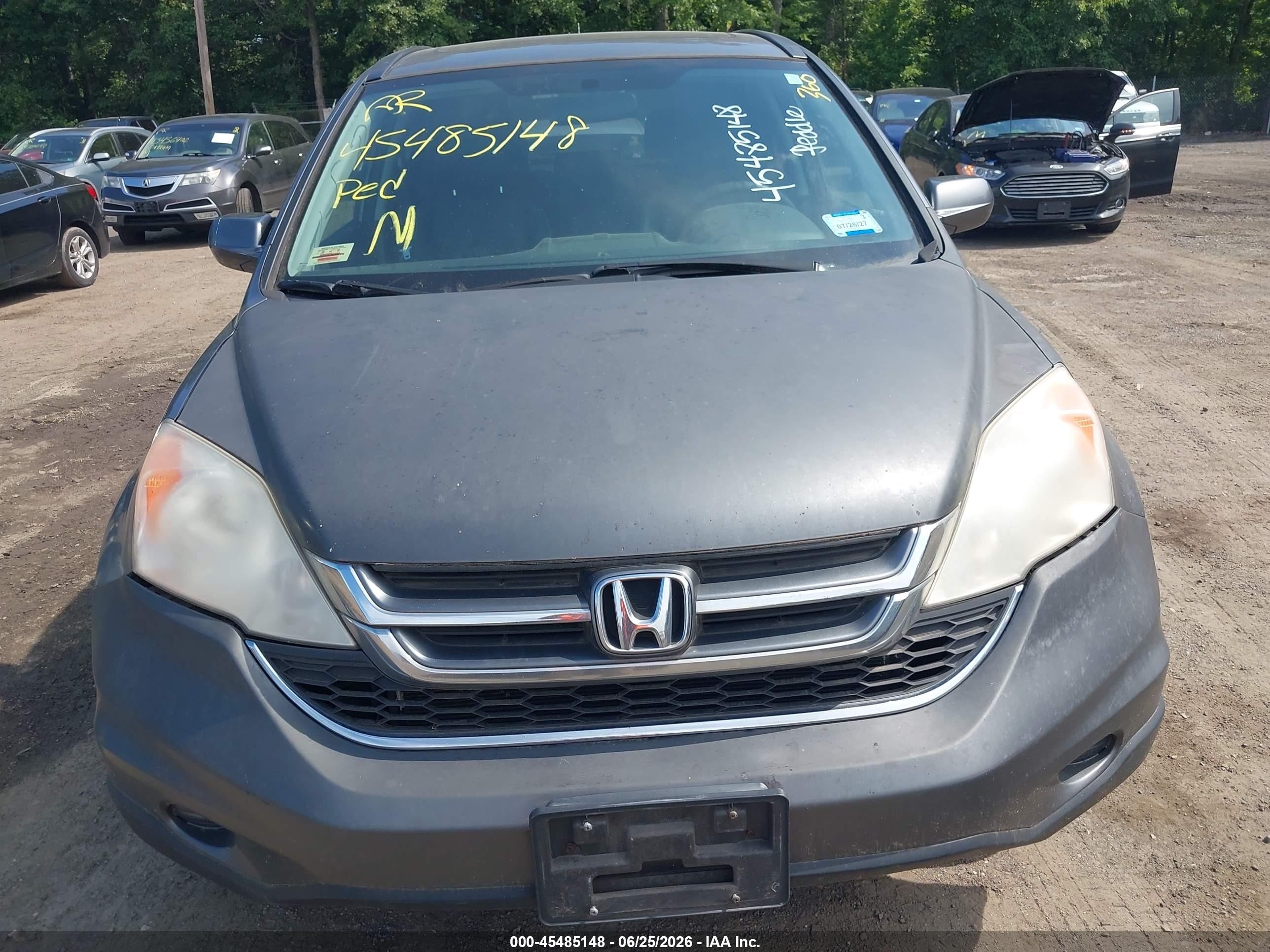 2011 Honda Cr-v Ex-l Gray vin: JHLRE4H7XBC000383