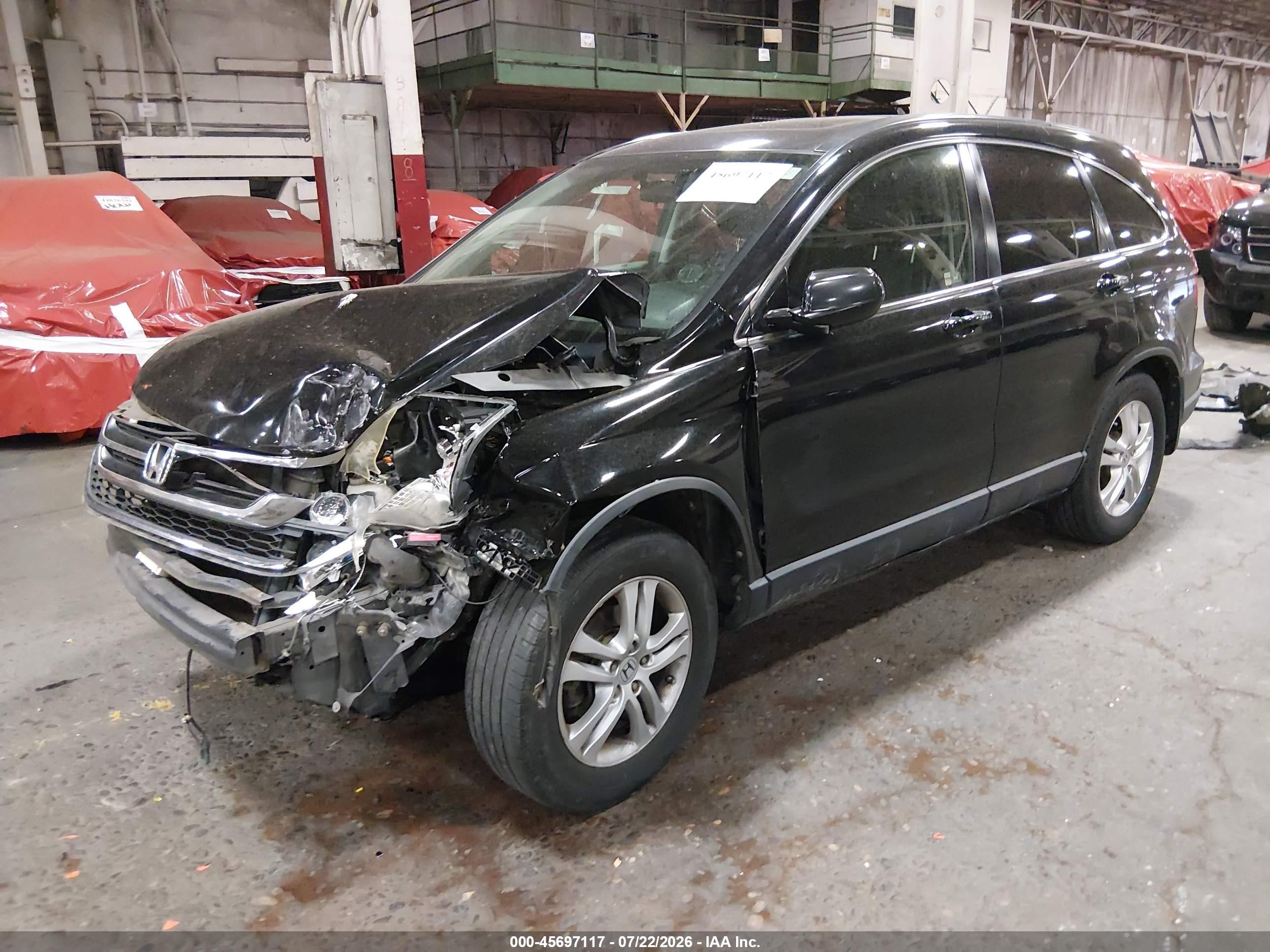 2011 Honda Cr-v Ex-l Black vin: JHLRE4H7XBC018821