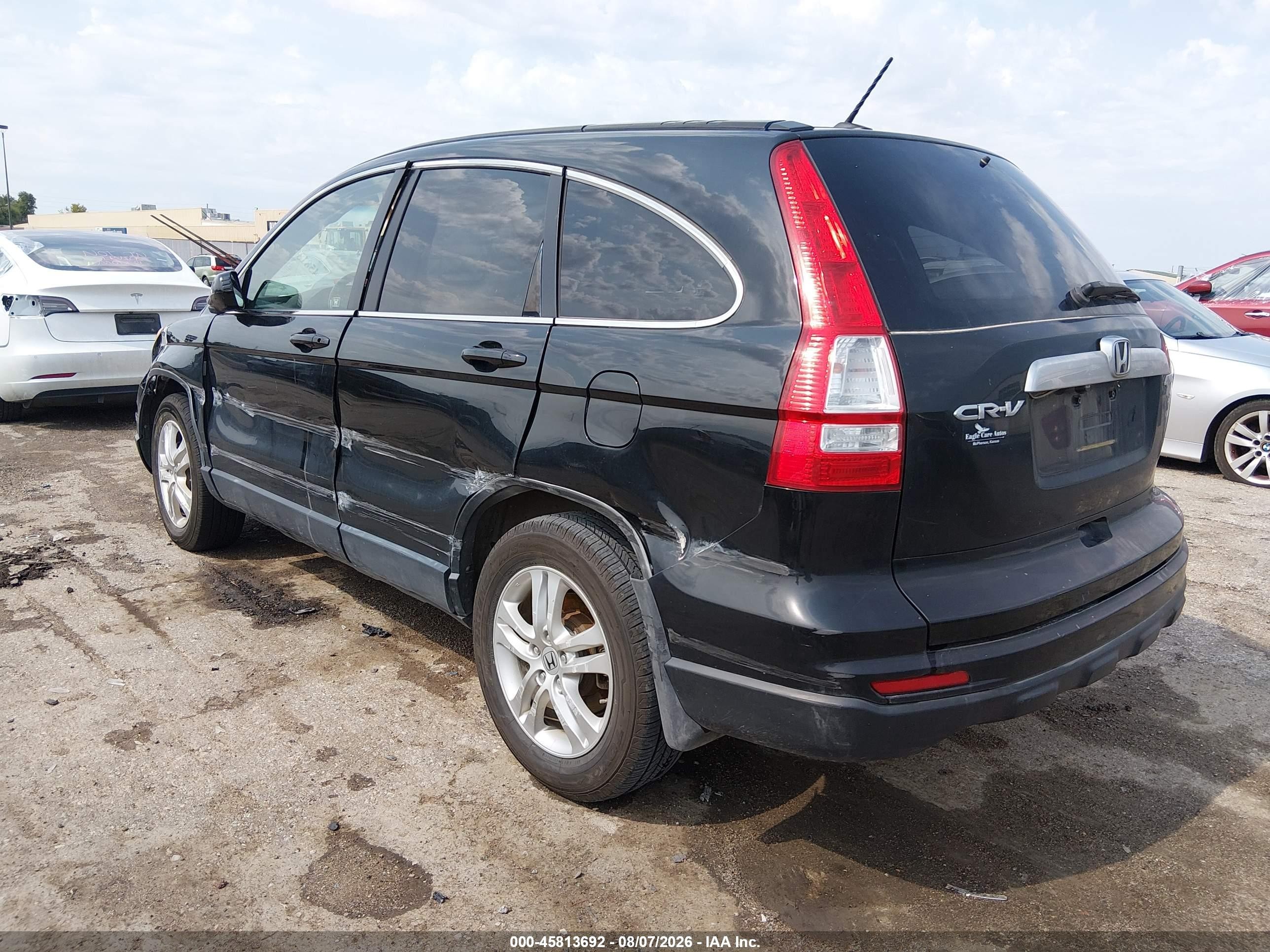 2011 Honda Cr-v Ex-l Black vin: JHLRE4H7XBC022500