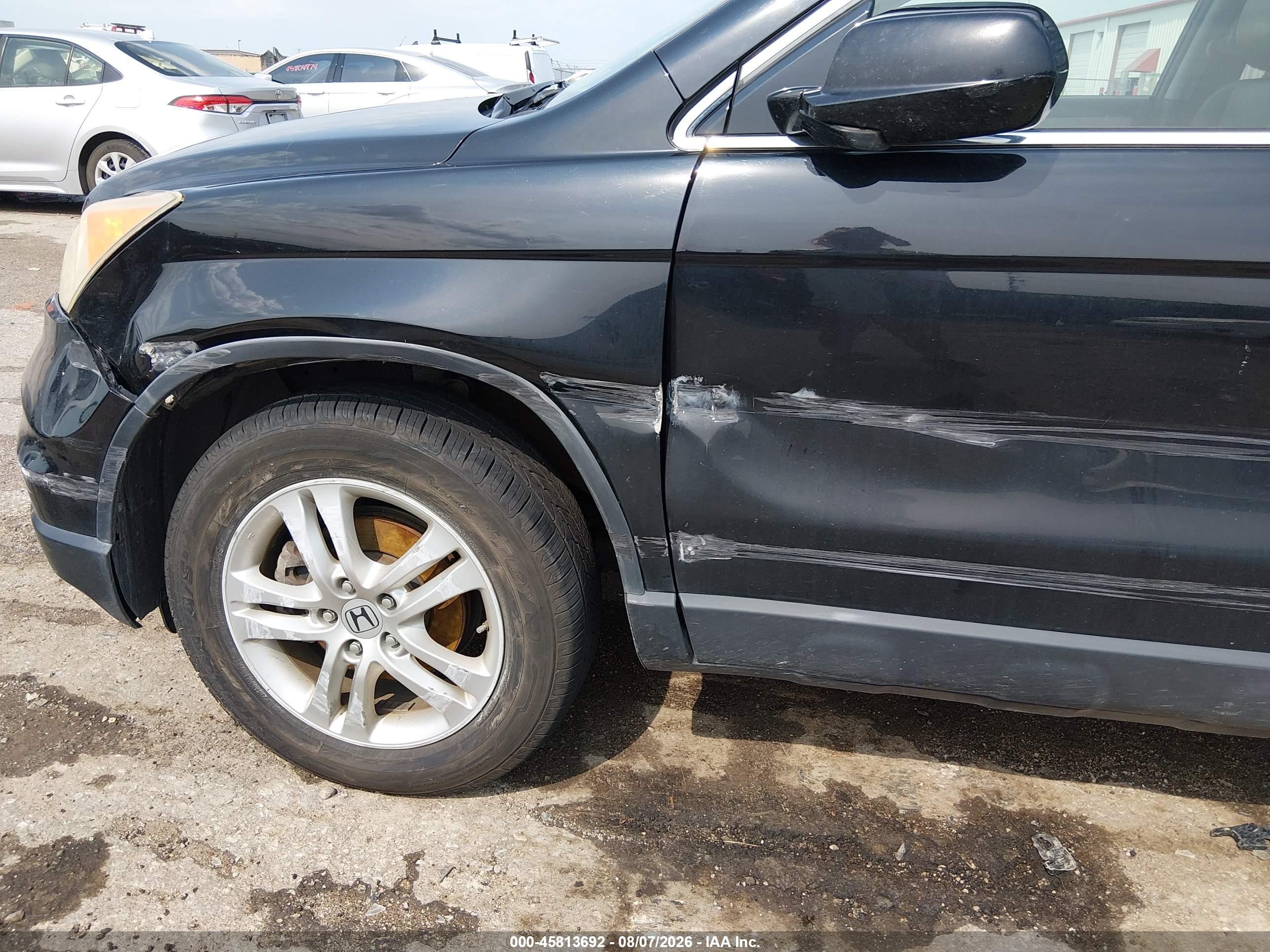 2011 Honda Cr-v Ex-l Black vin: JHLRE4H7XBC022500