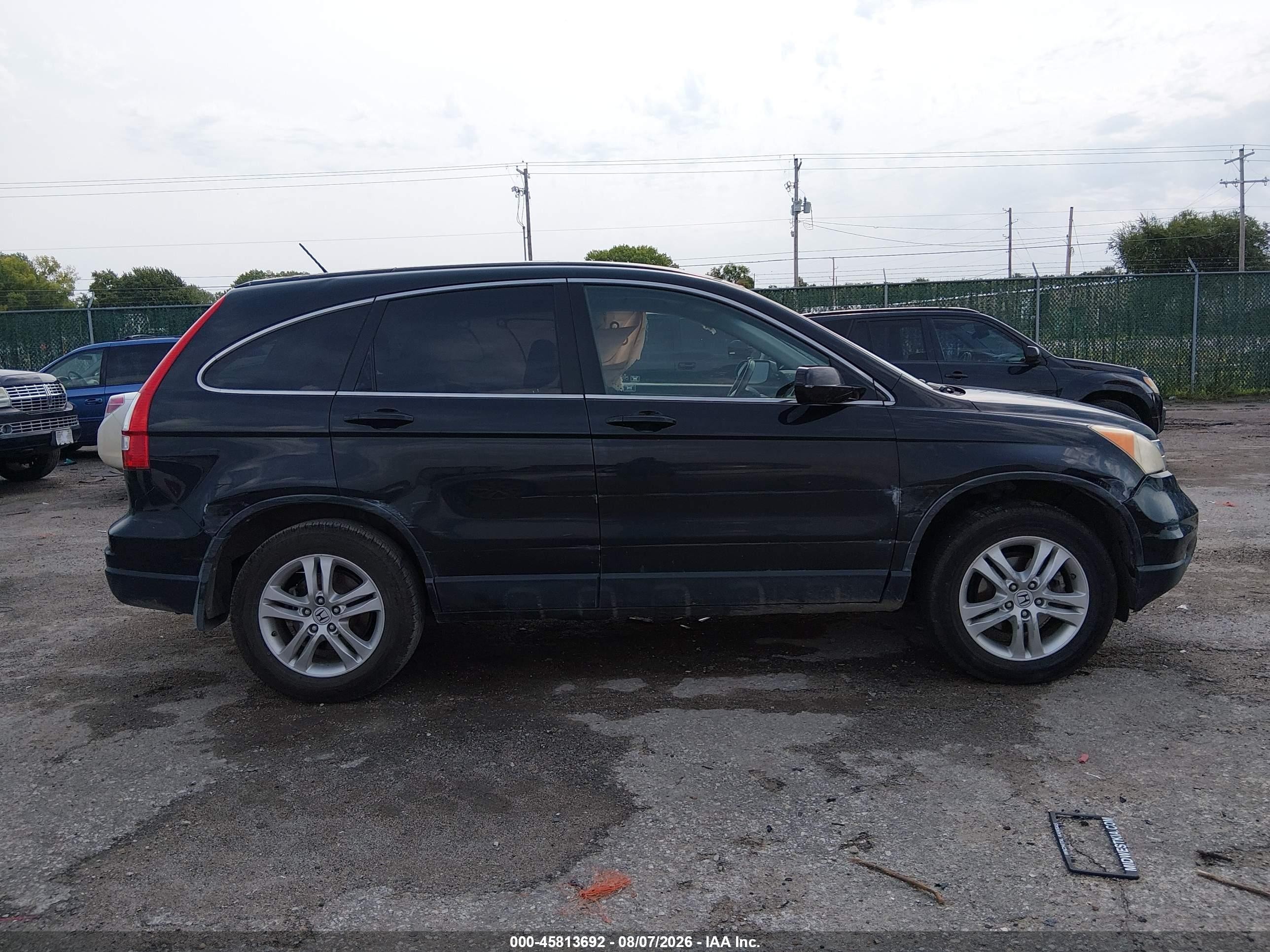 2011 Honda Cr-v Ex-l Black vin: JHLRE4H7XBC022500