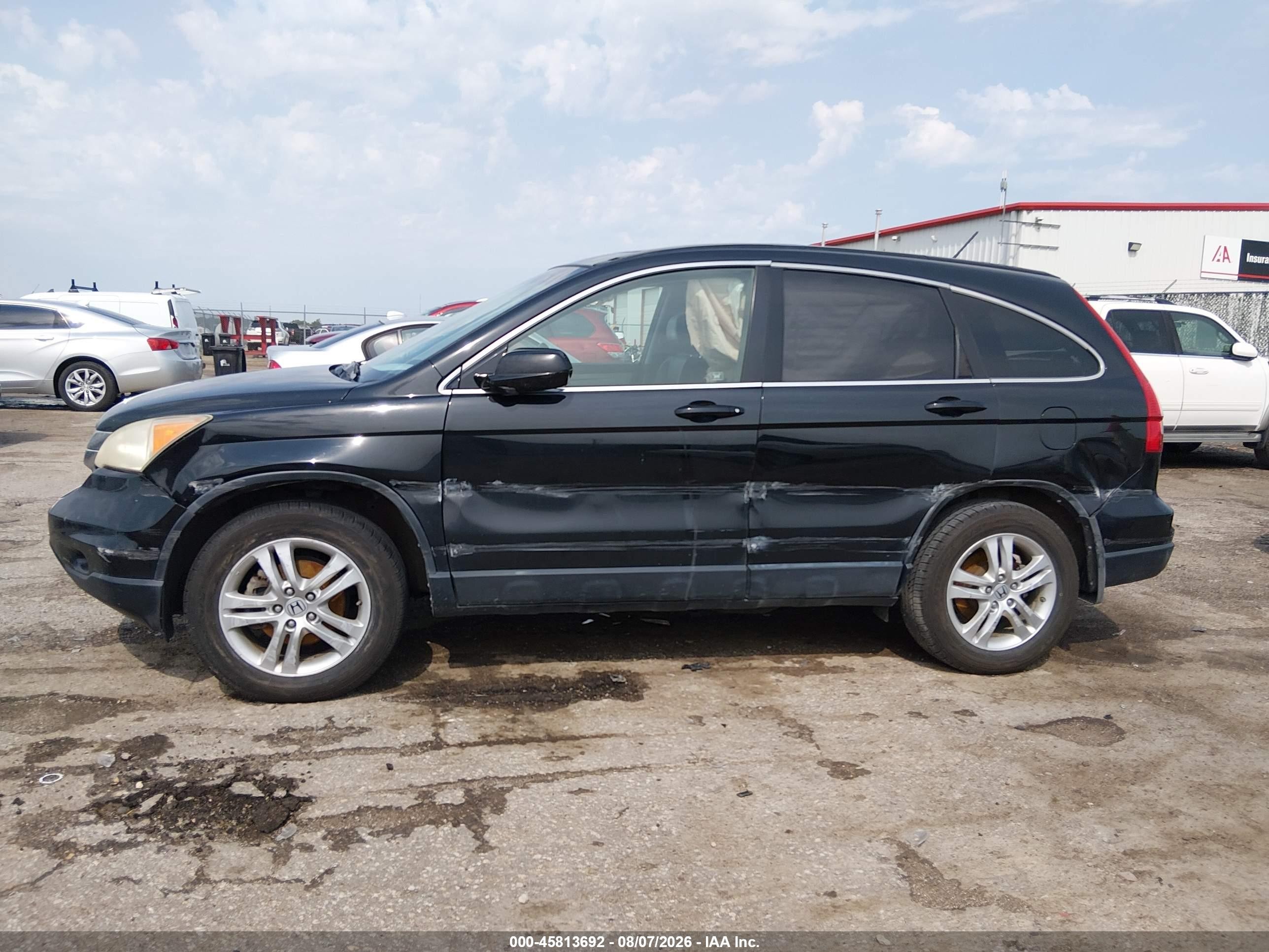 2011 Honda Cr-v Ex-l Black vin: JHLRE4H7XBC022500