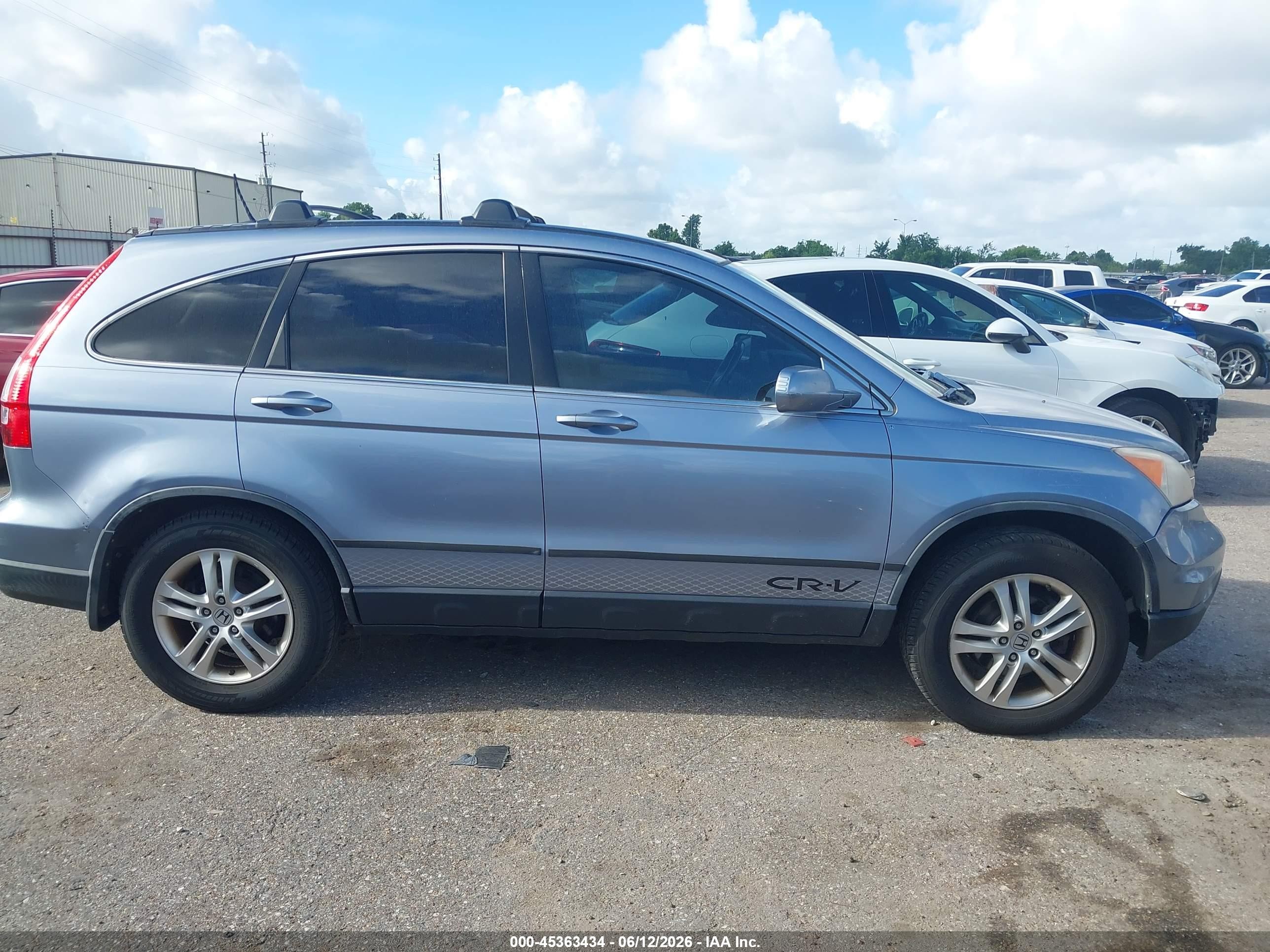 2011 Honda Cr-v Ex-l Blue vin: JHLRE4H7XBC022822
