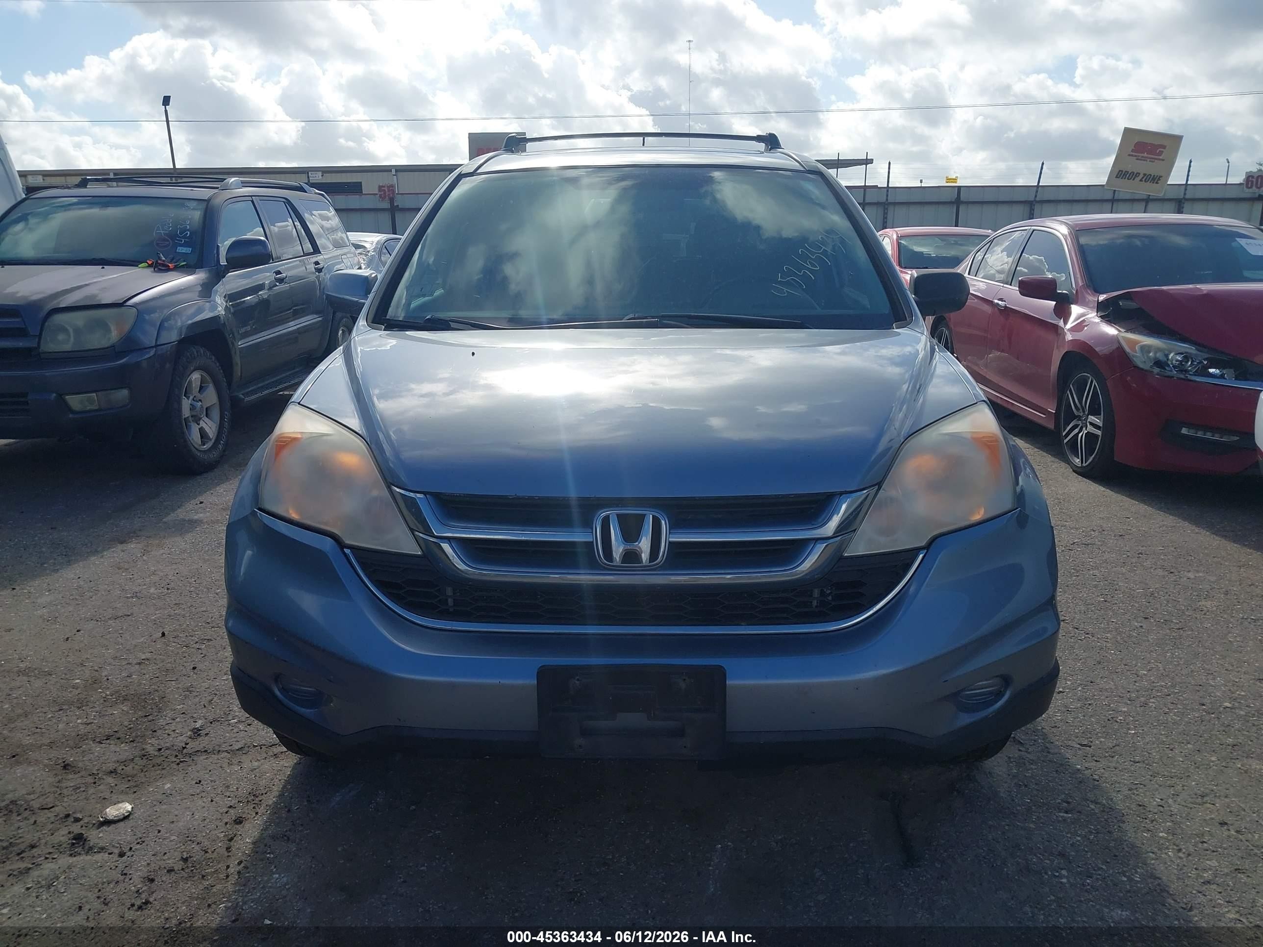 2011 Honda Cr-v Ex-l Blue vin: JHLRE4H7XBC022822
