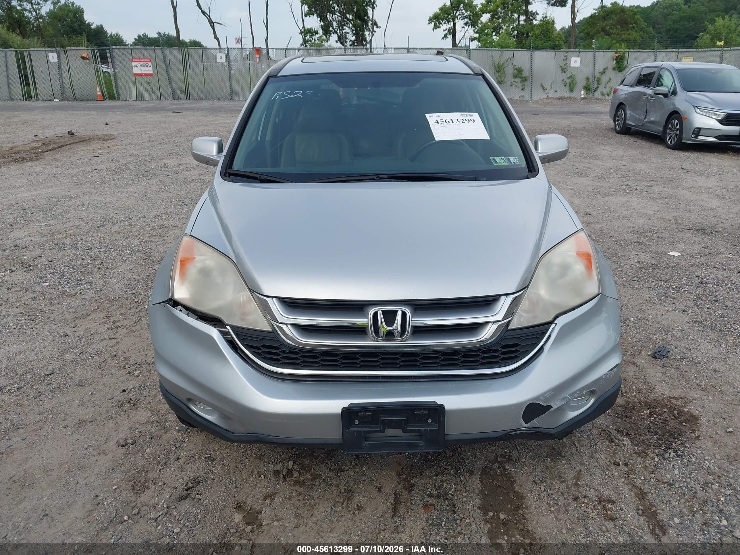 2011 Honda Cr-v Ex-l Silver vin: JHLRE4H7XBC026384