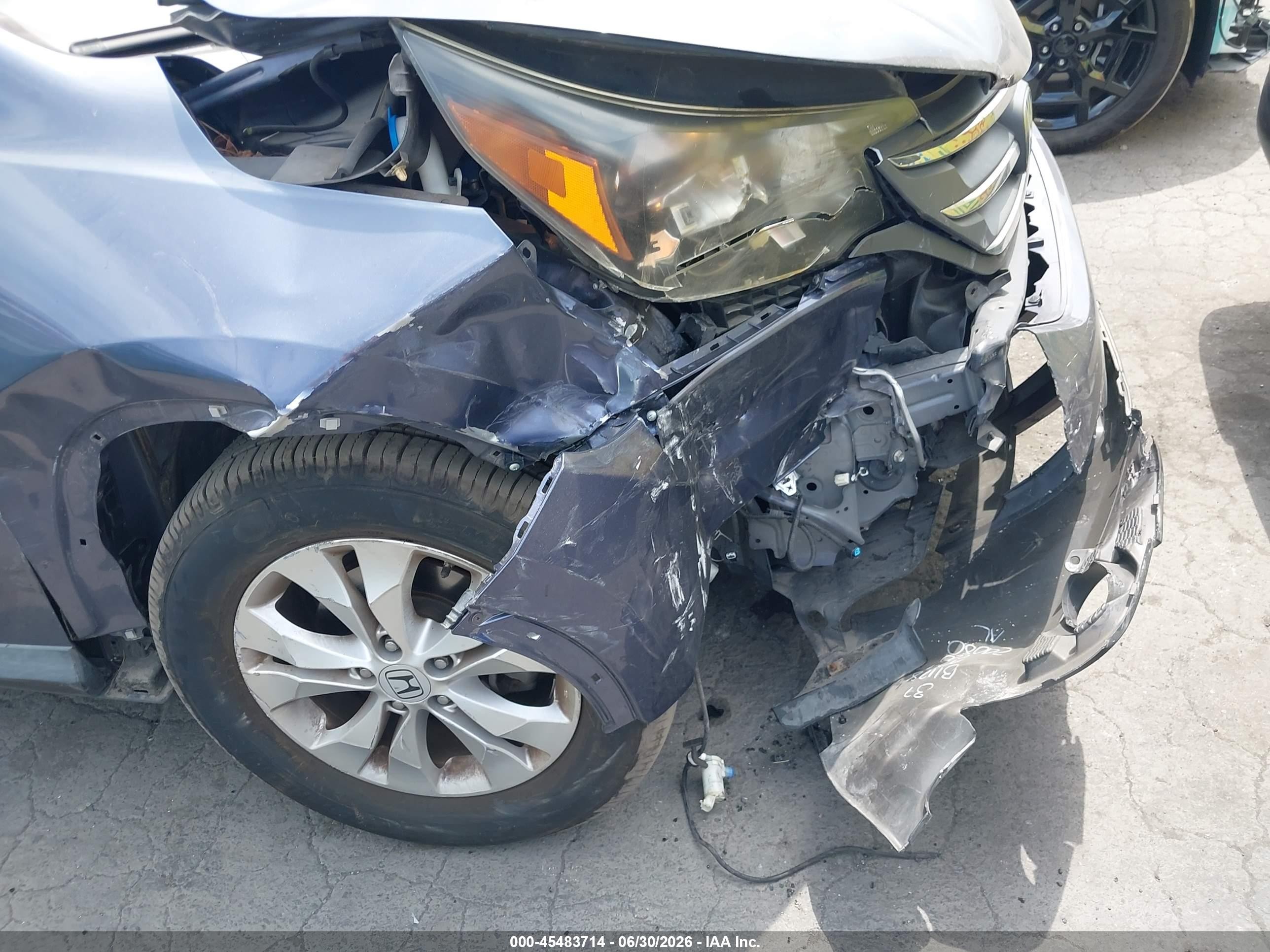 2012 Honda Cr-v Ex Blue vin: JHLRM3H51CC007784