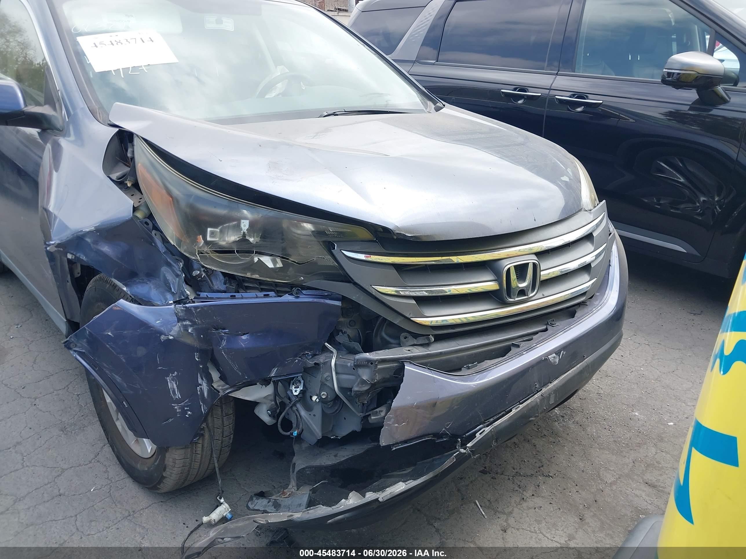 2012 Honda Cr-v Ex Blue vin: JHLRM3H51CC007784