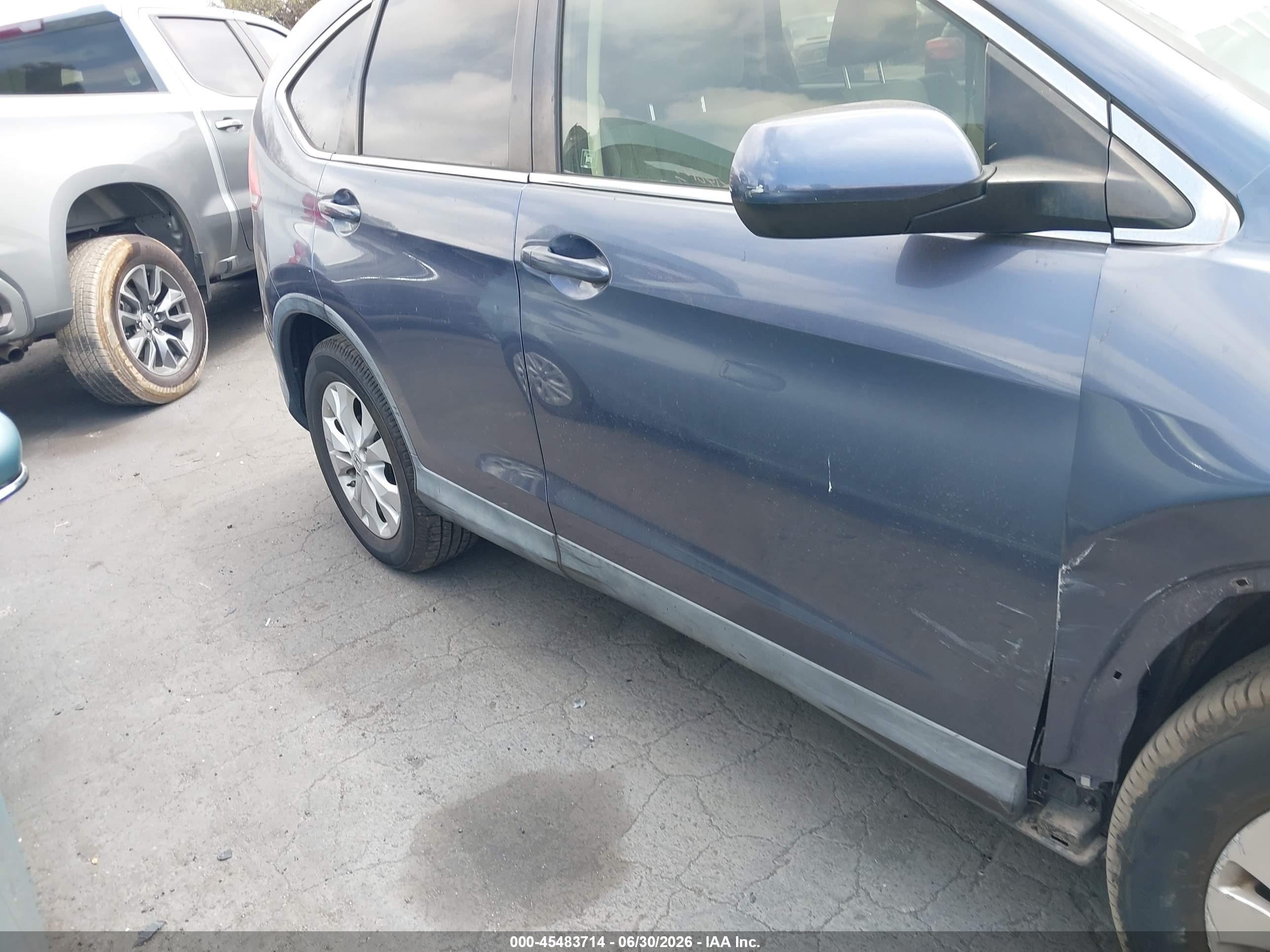 2012 Honda Cr-v Ex Blue vin: JHLRM3H51CC007784