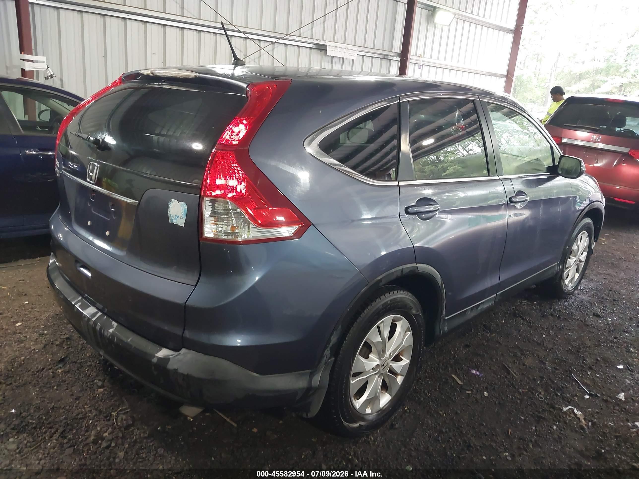 2012 Honda Cr-v Ex Blue vin: JHLRM3H53CC004188