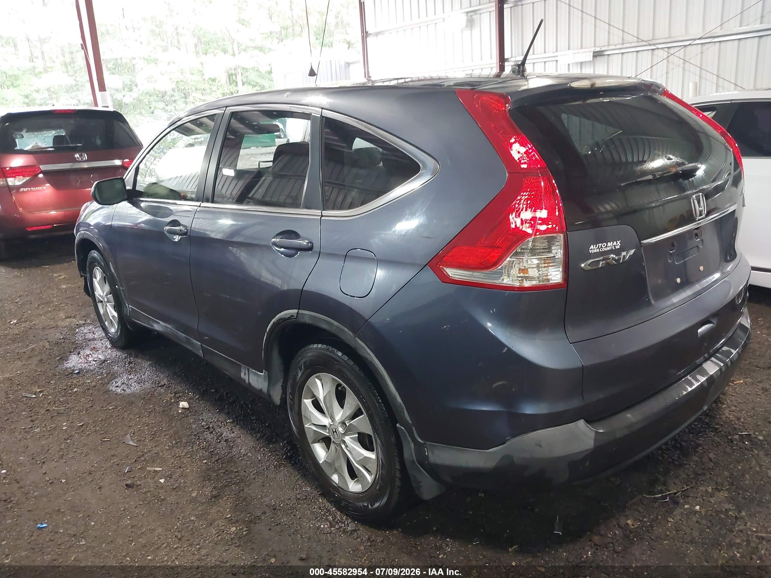 2012 Honda Cr-v Ex Blue vin: JHLRM3H53CC004188