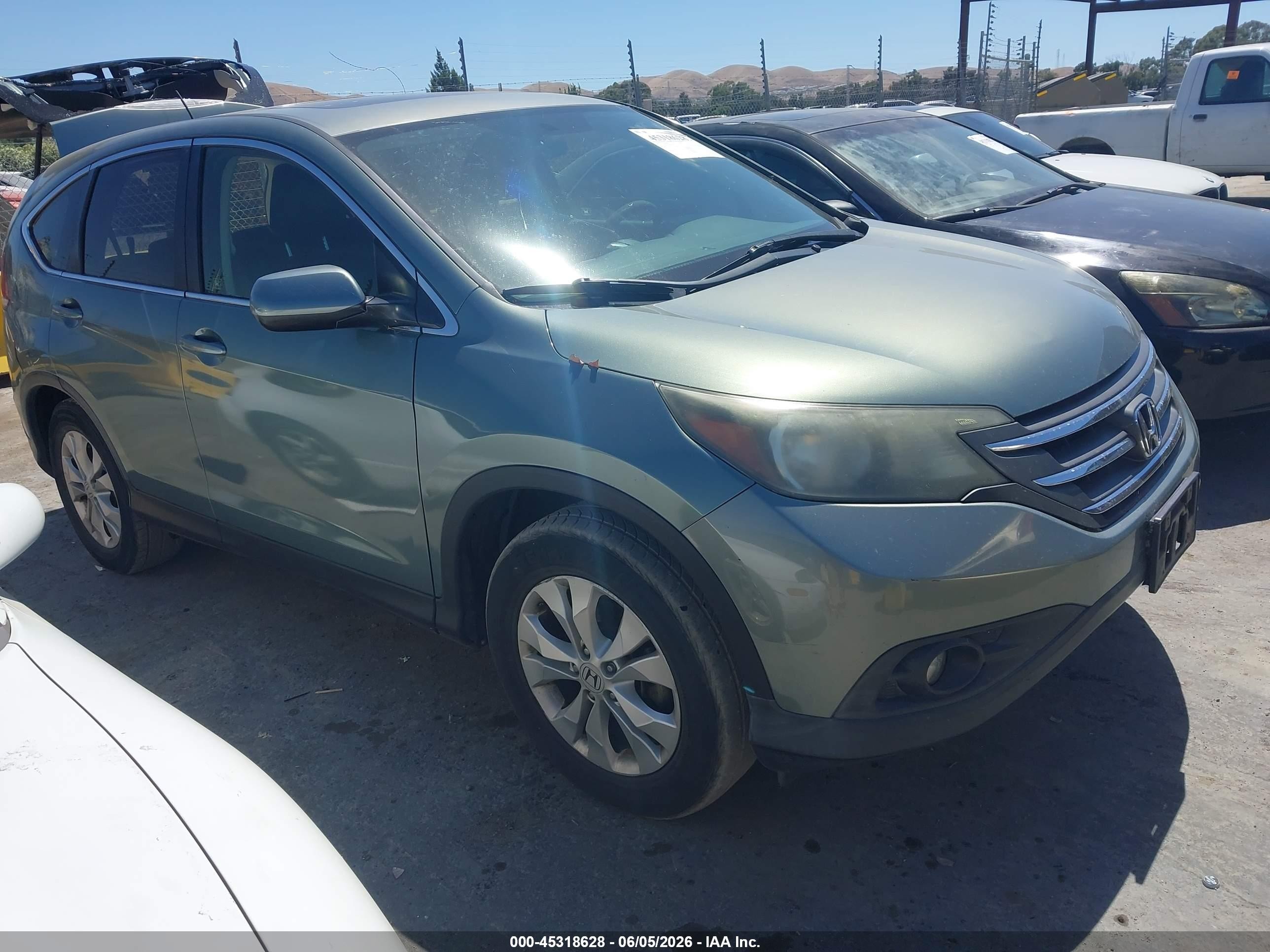 2012 Honda Cr-v Ex Blue vin: JHLRM3H56CC005531