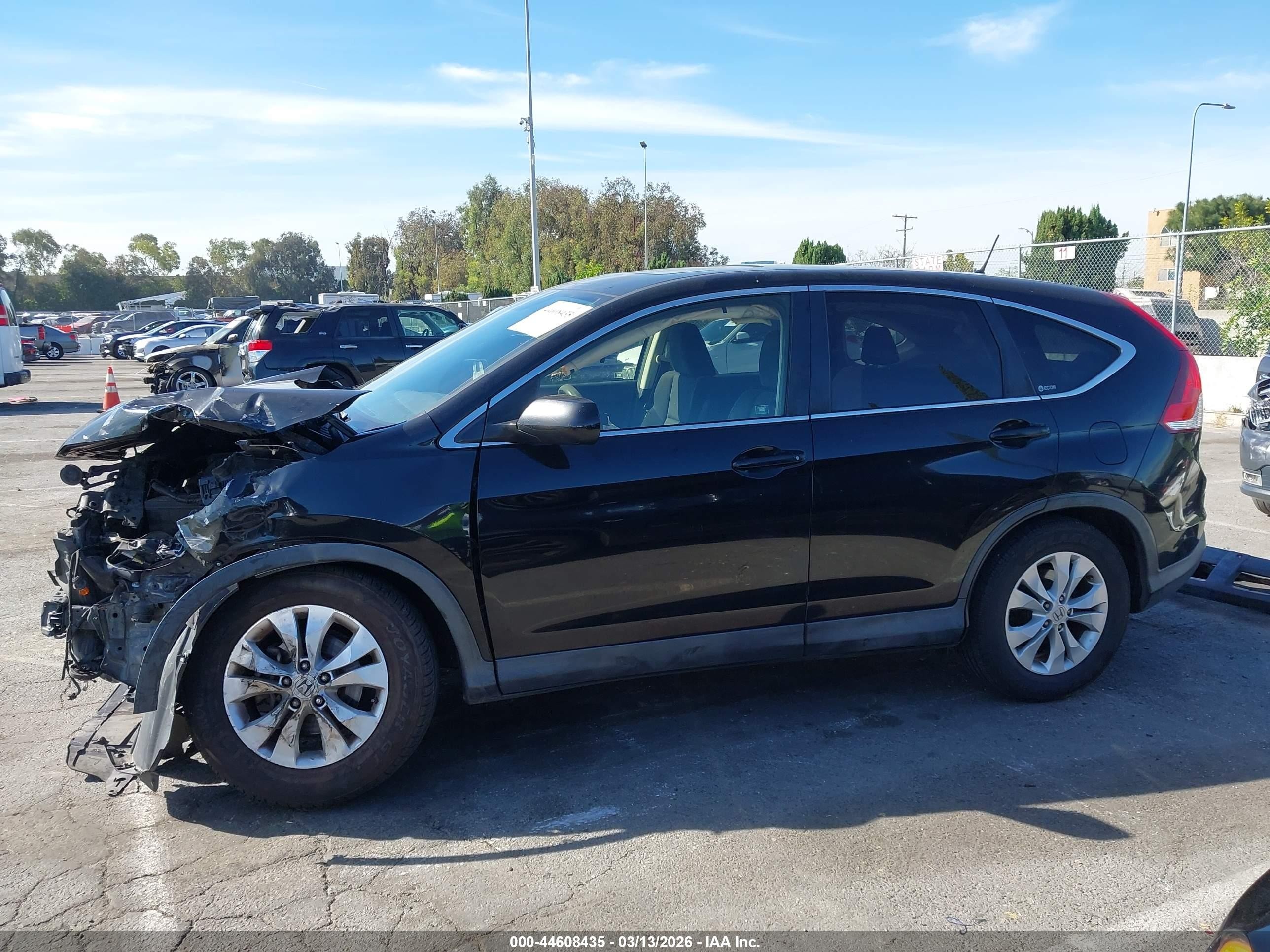 2012 Honda Cr-v Ex Black vin: JHLRM3H57CC007322