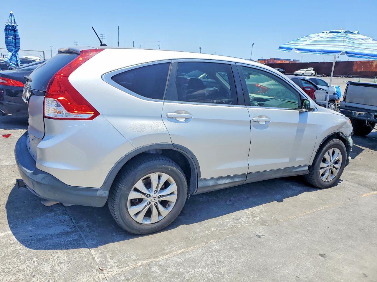 2012 Honda Cr-v Ex Silver vin: JHLRM3H57CC012875