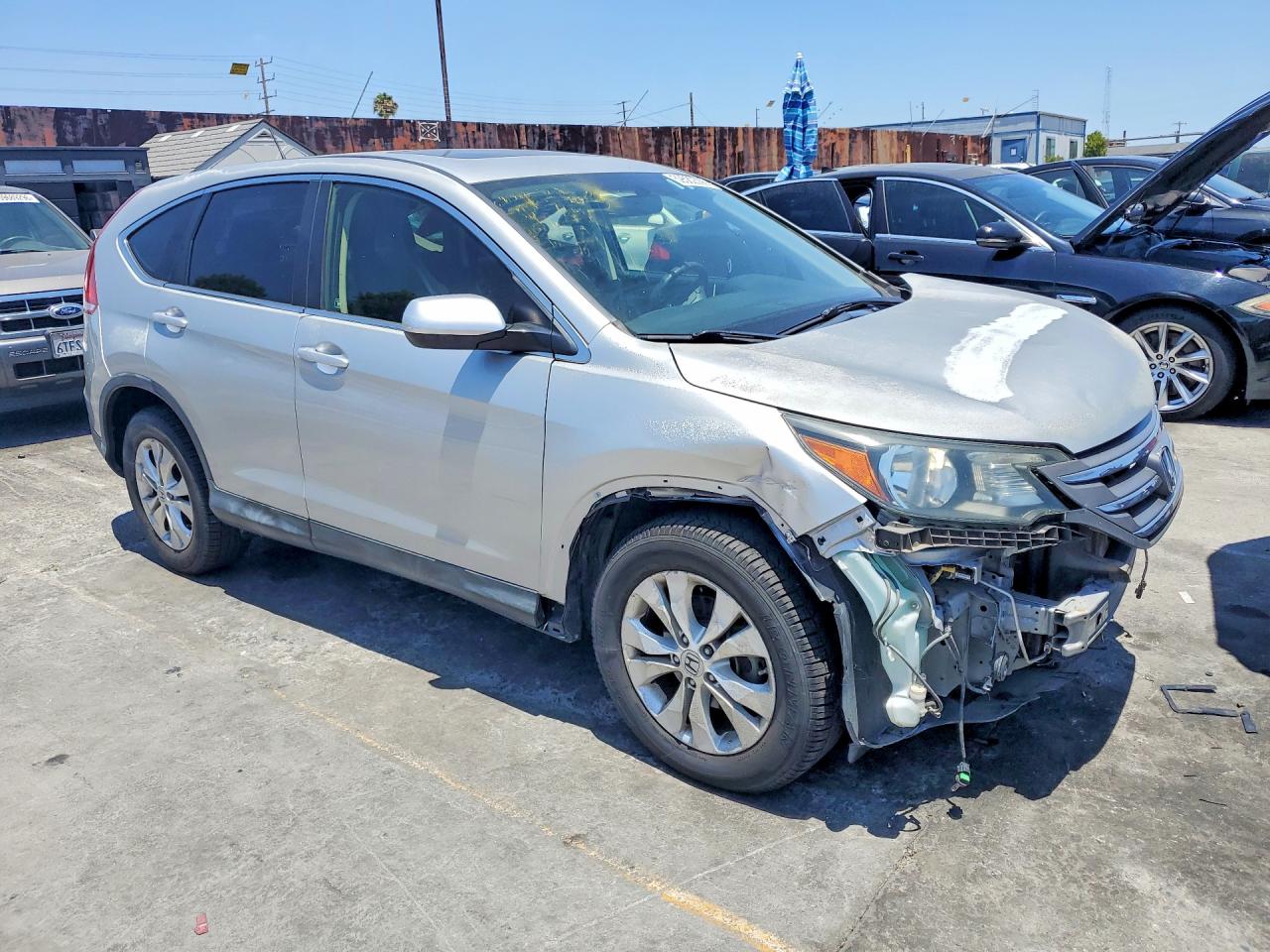 2012 Honda Cr-v Ex Silver vin: JHLRM3H57CC012875