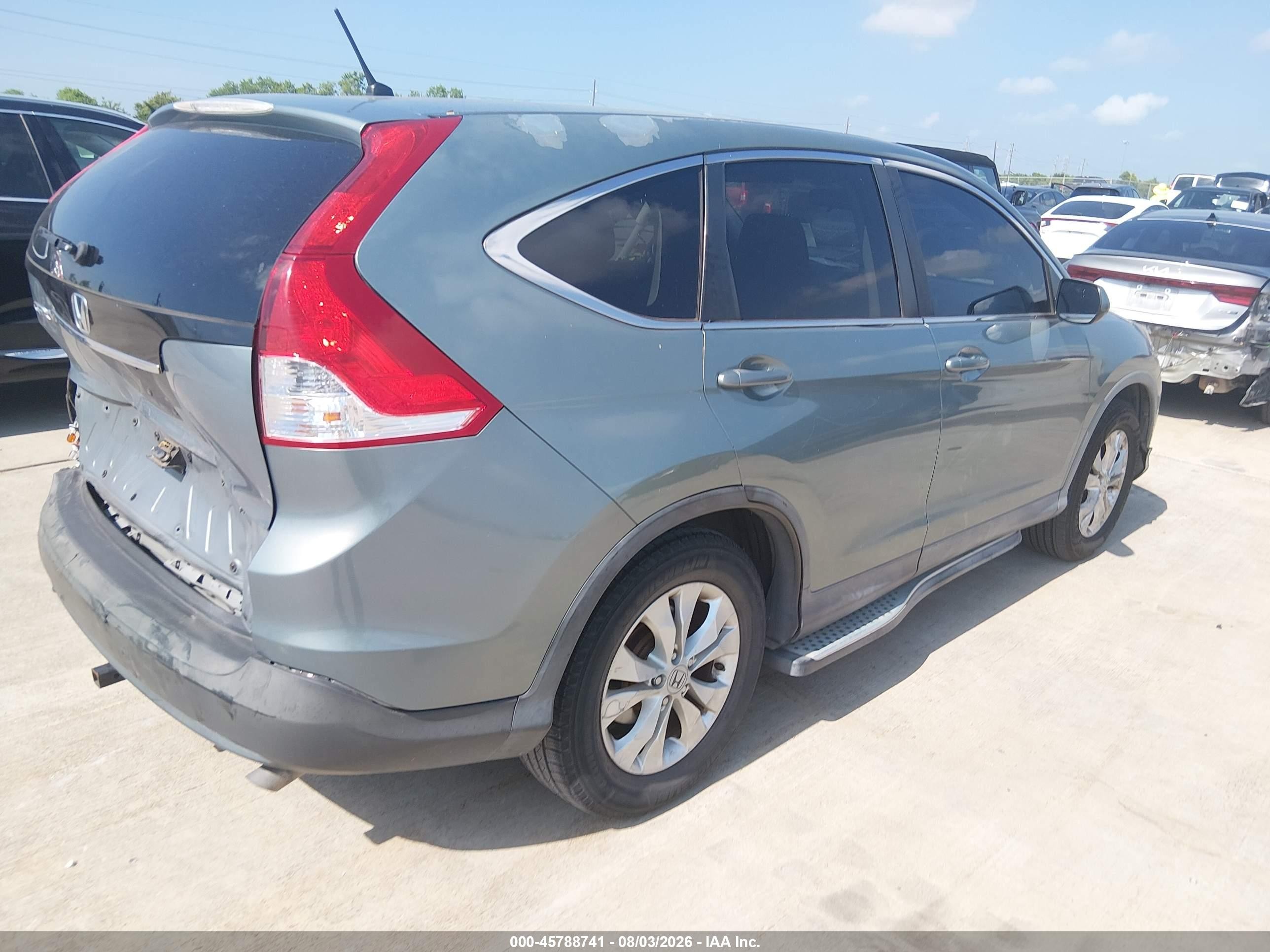 2012 Honda Cr-v Ex Зеленый vin: JHLRM3H59CC007922