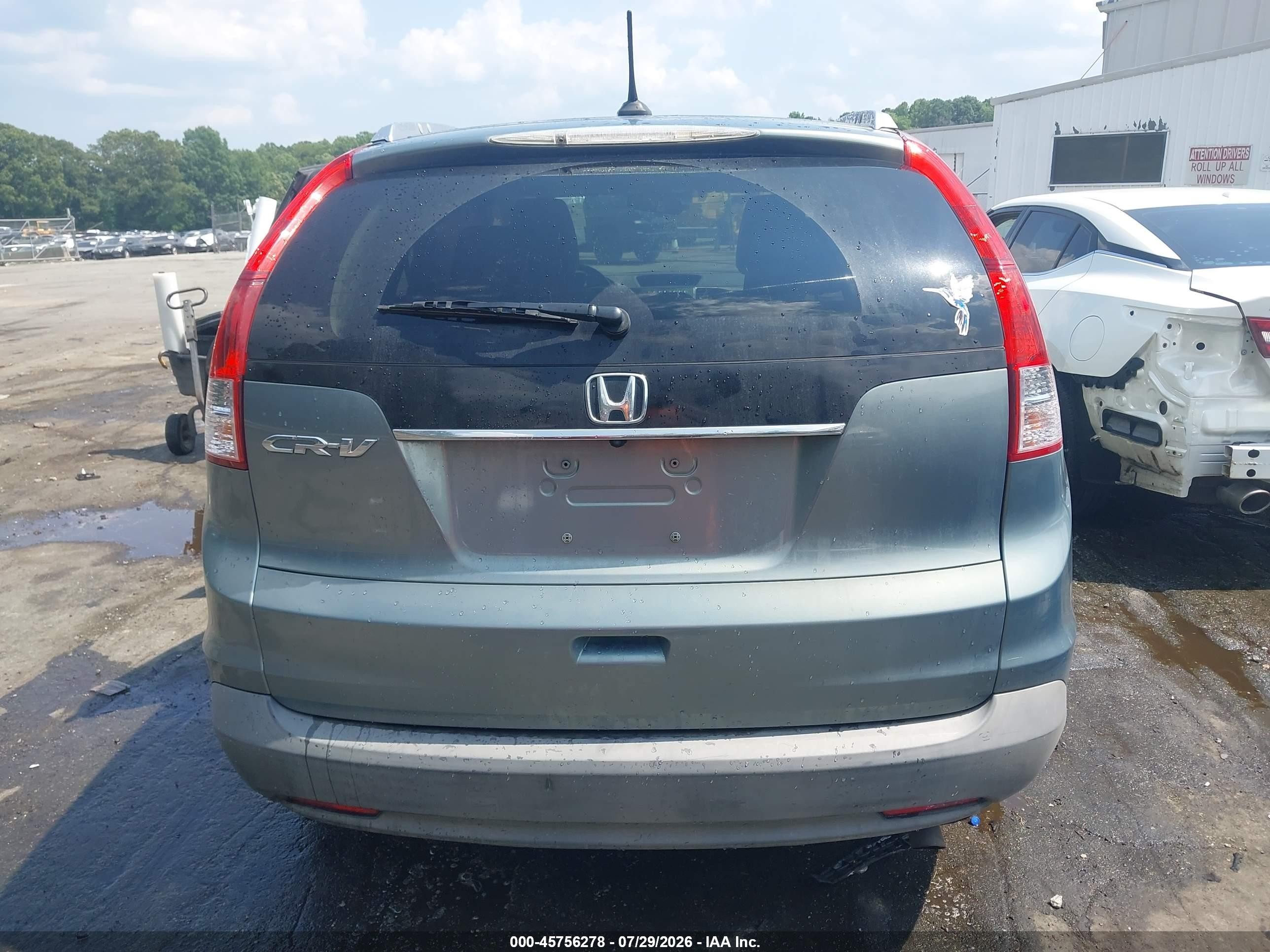 2012 Honda Cr-v Ex-l Blue vin: JHLRM3H70CC006398