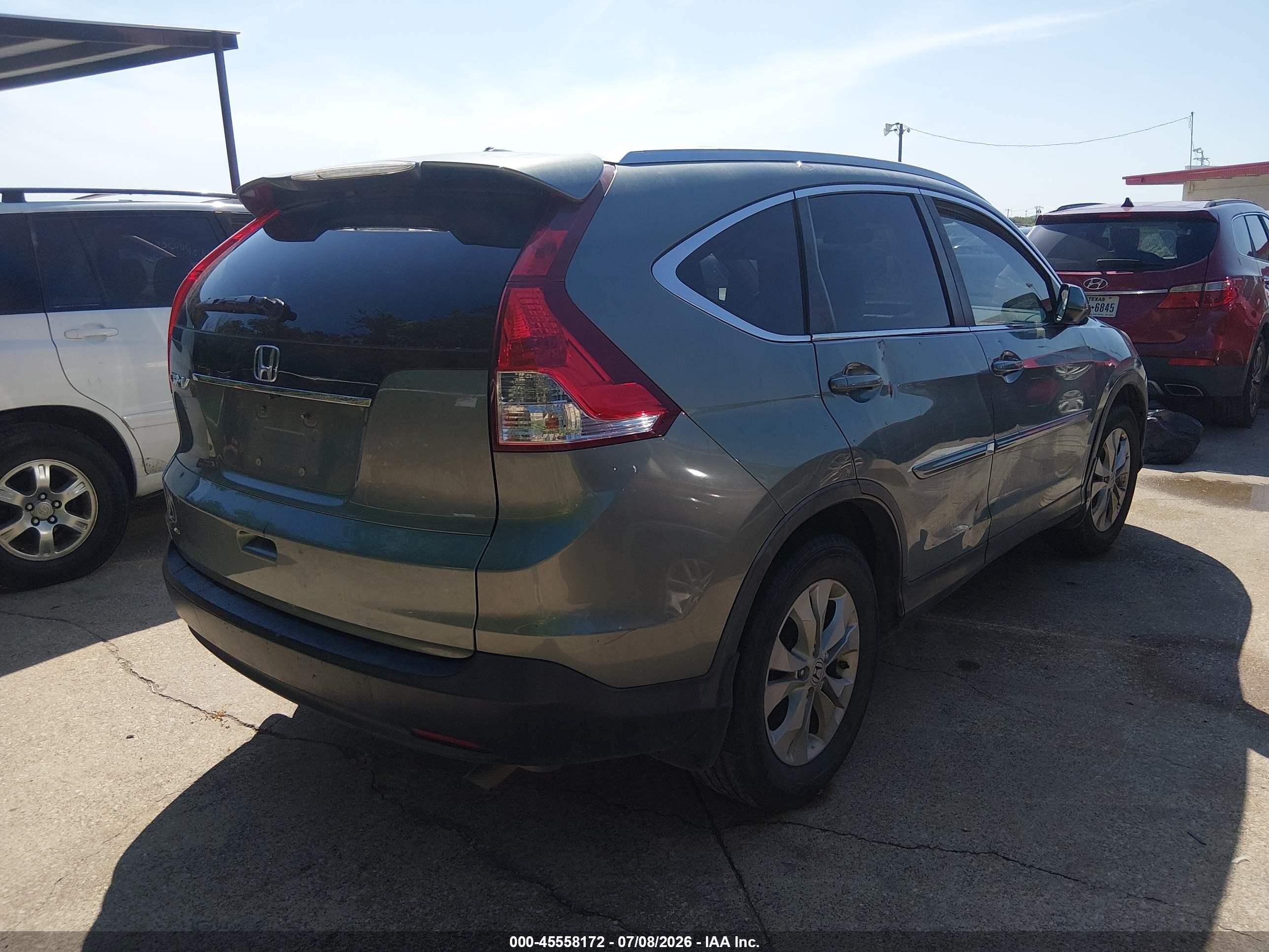 2012 Honda Cr-v Ex-l Blue vin: JHLRM3H71CC000058