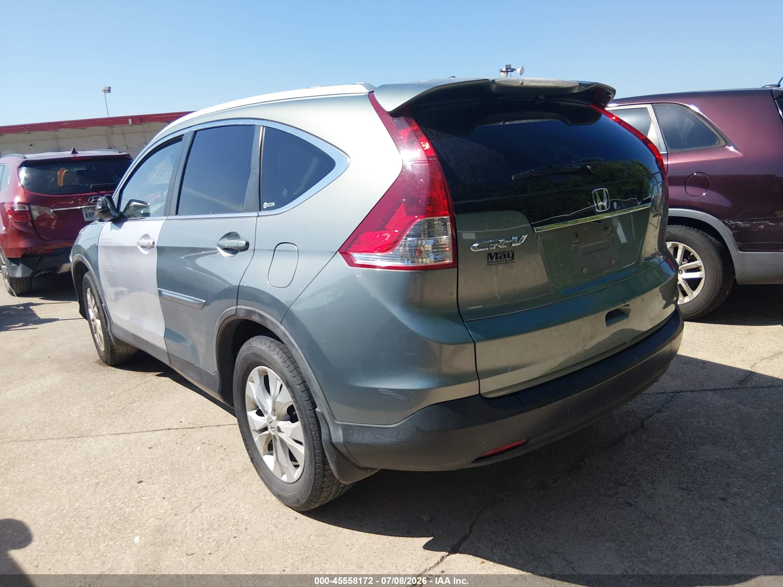 2012 Honda Cr-v Ex-l Blue vin: JHLRM3H71CC000058