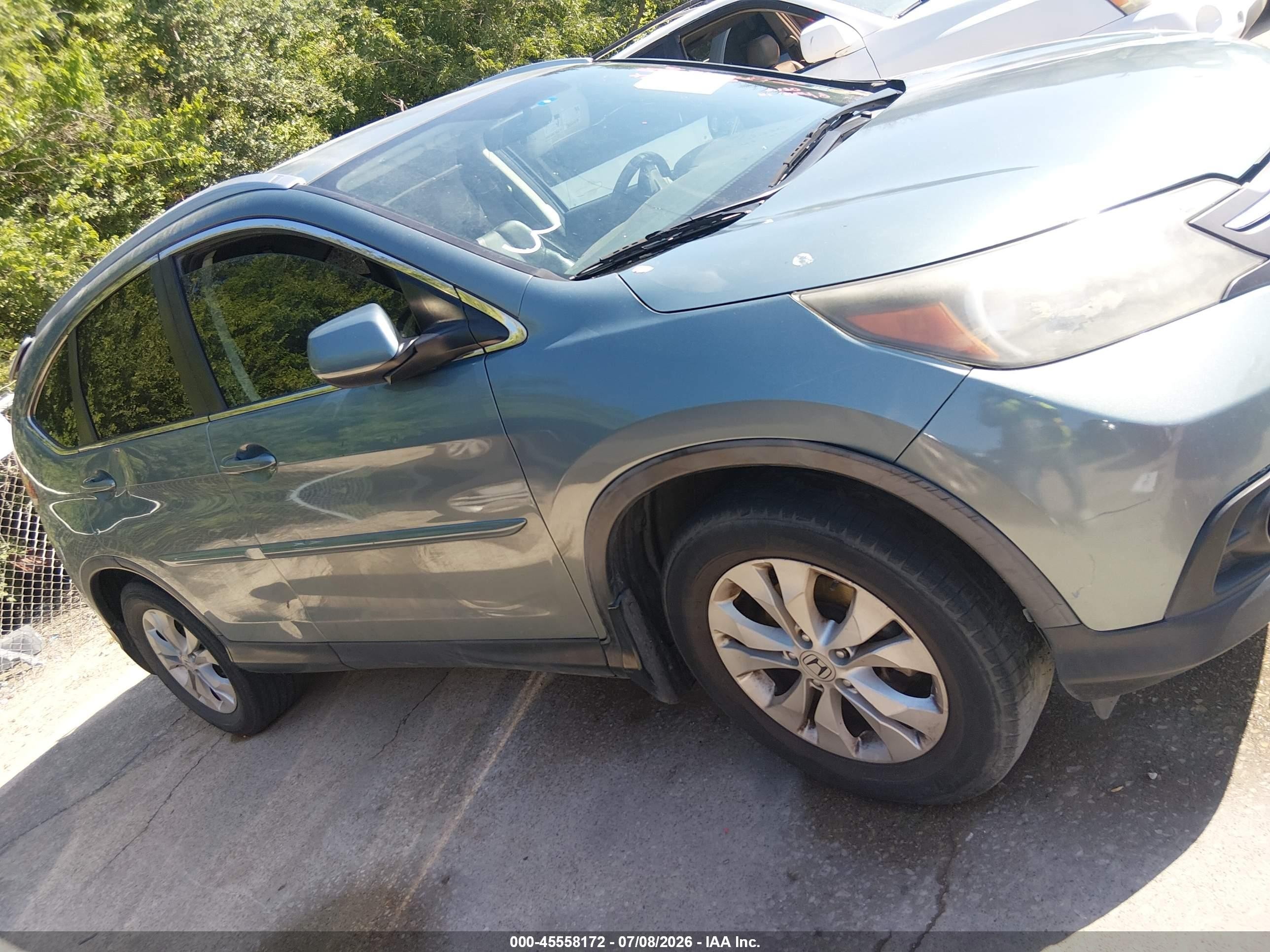 2012 Honda Cr-v Ex-l Blue vin: JHLRM3H71CC000058
