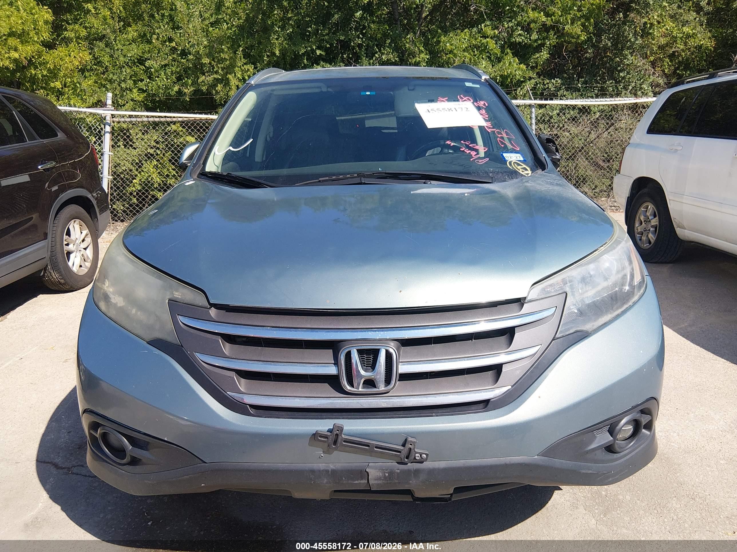 2012 Honda Cr-v Ex-l Blue vin: JHLRM3H71CC000058