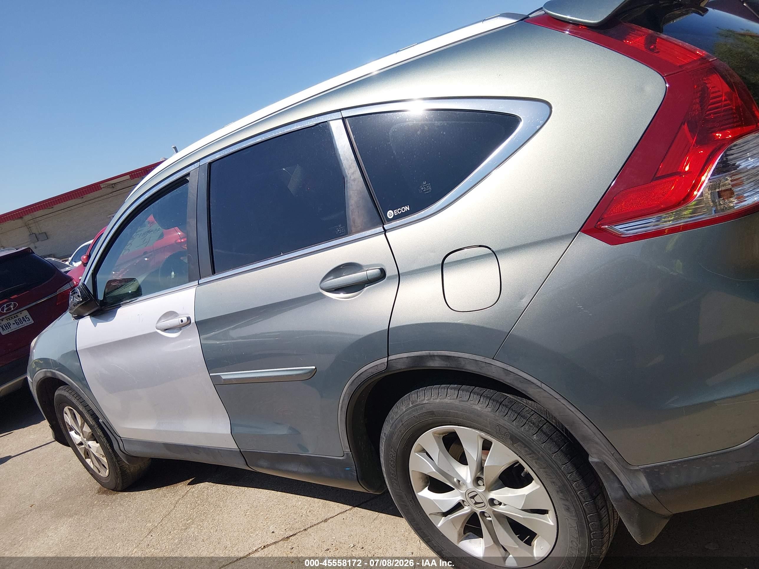 2012 Honda Cr-v Ex-l Blue vin: JHLRM3H71CC000058