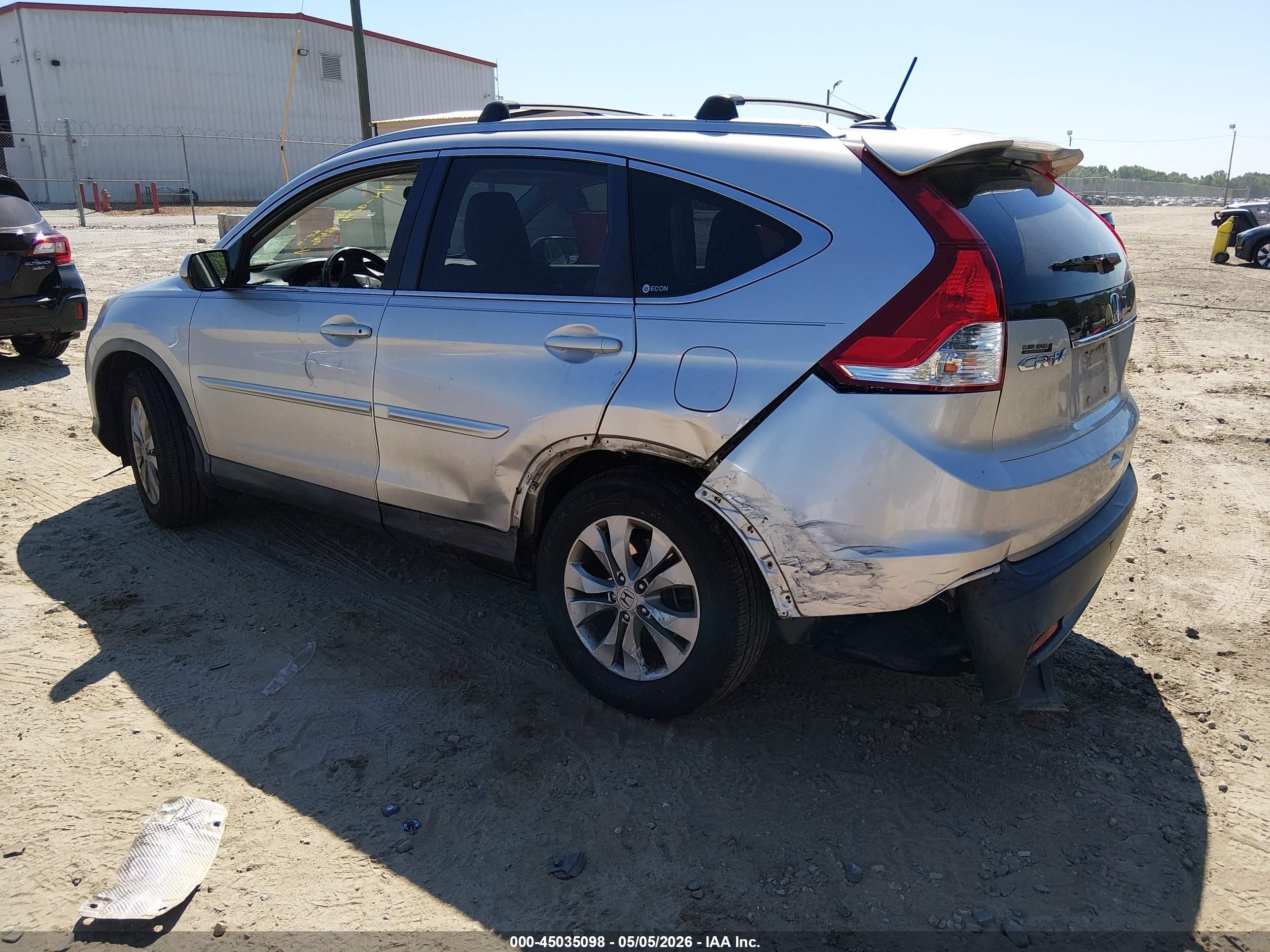 2012 Honda Cr-v Ex-l Silver vin: JHLRM3H71CC009648