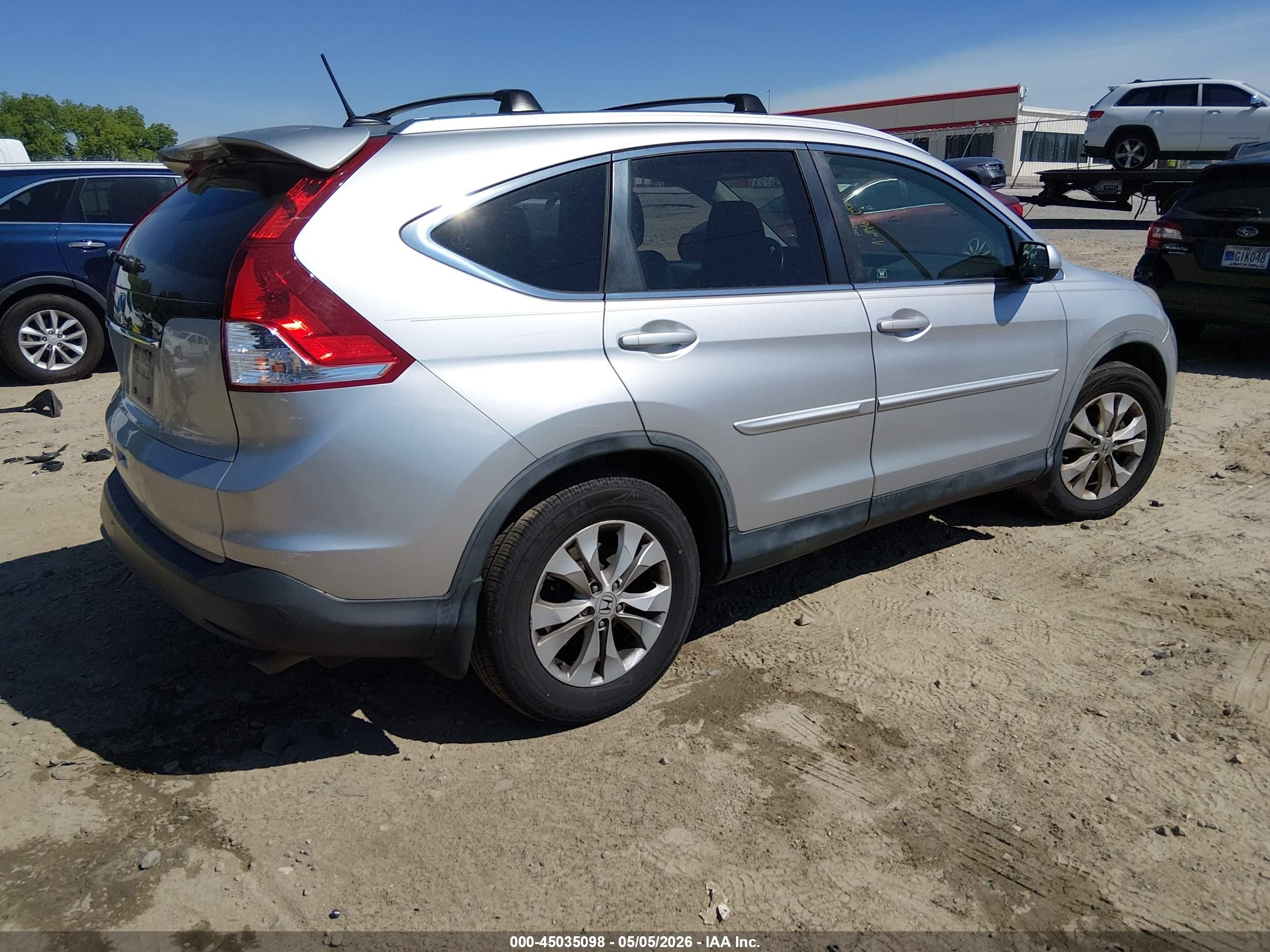 2012 Honda Cr-v Ex-l Silver vin: JHLRM3H71CC009648