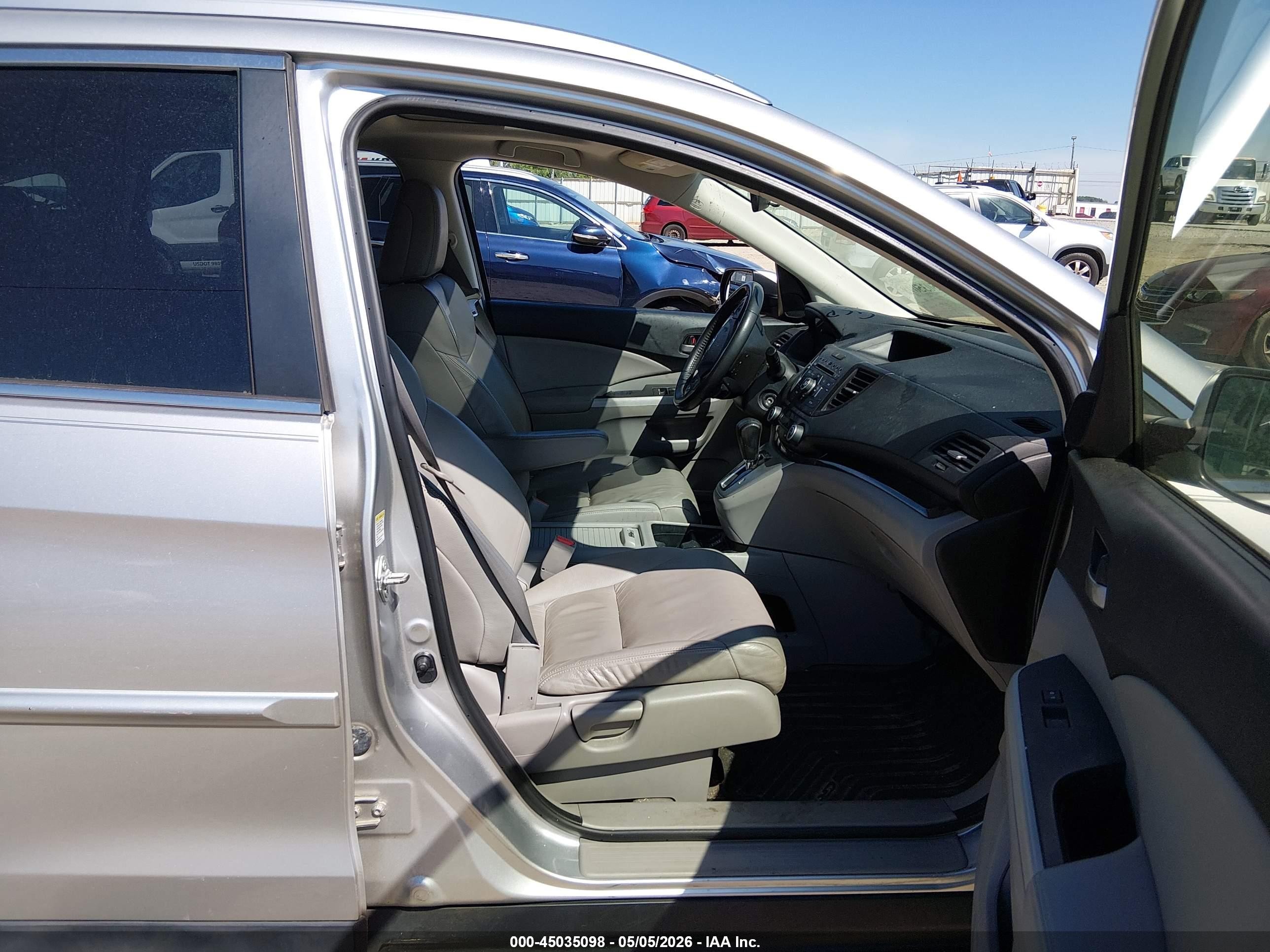 2012 Honda Cr-v Ex-l Silver vin: JHLRM3H71CC009648