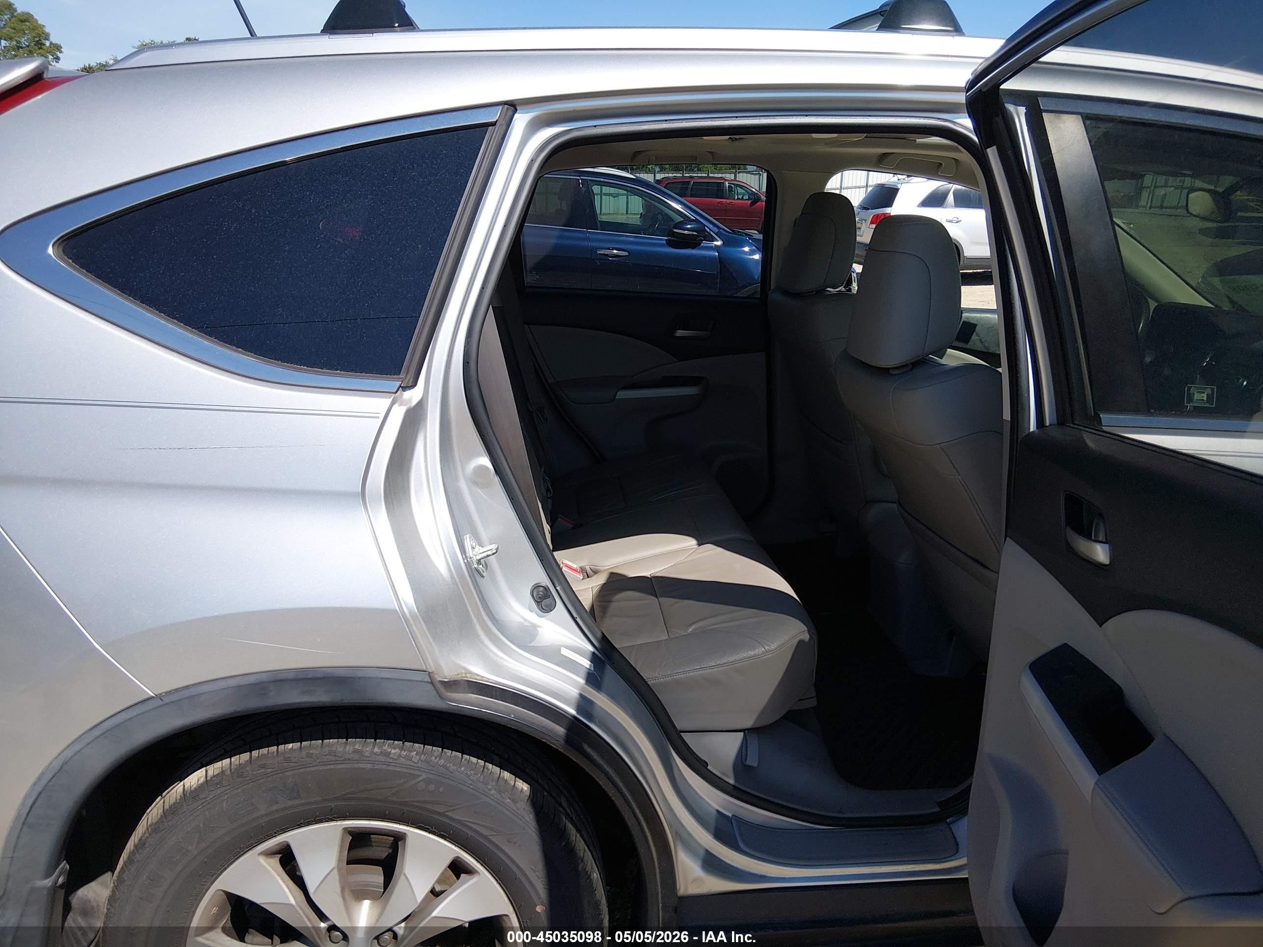 2012 Honda Cr-v Ex-l Silver vin: JHLRM3H71CC009648