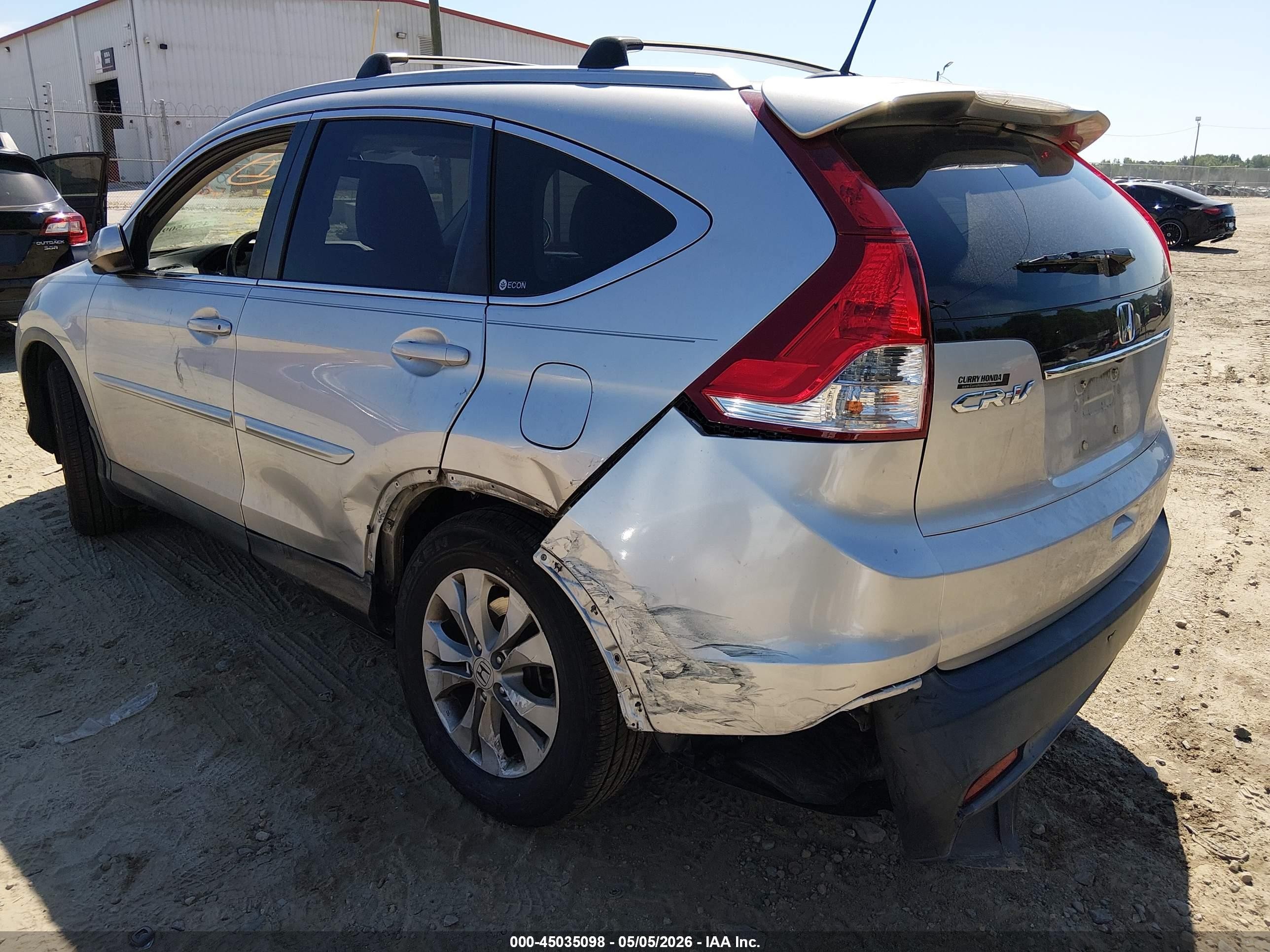 2012 Honda Cr-v Ex-l Silver vin: JHLRM3H71CC009648