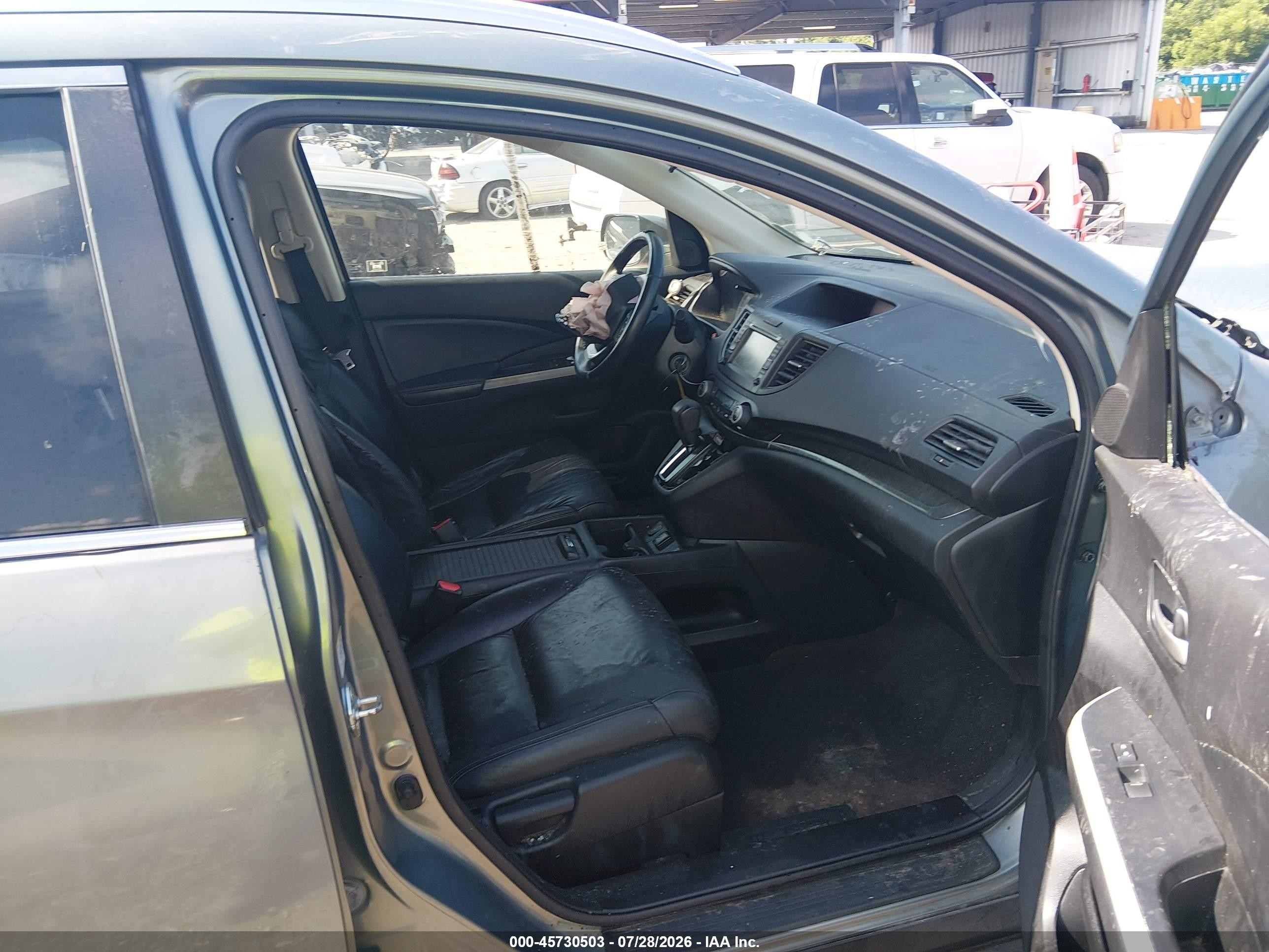 2012 Honda Cr-v Ex-l Gray vin: JHLRM3H73CC004273