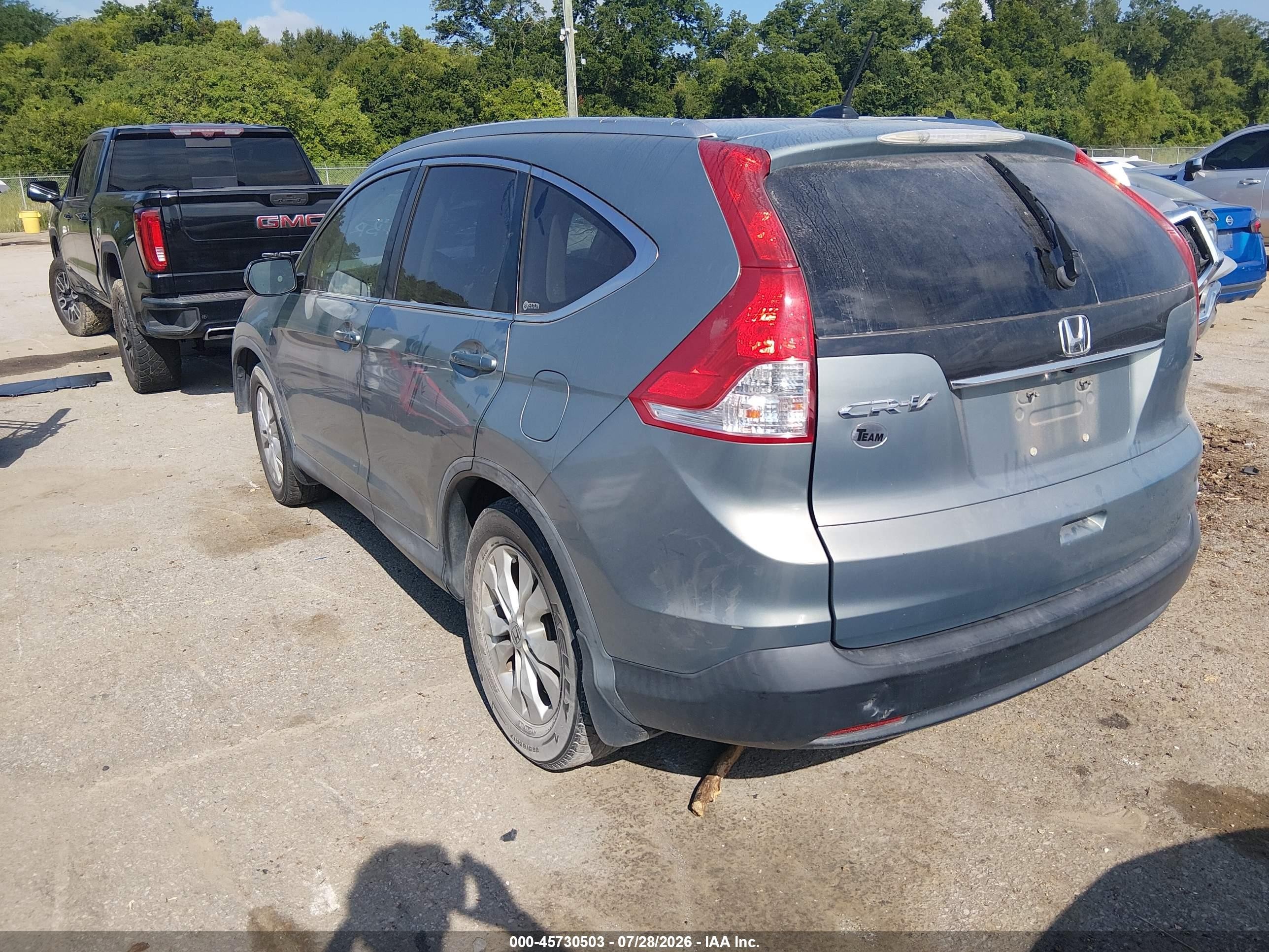 2012 Honda Cr-v Ex-l Gray vin: JHLRM3H73CC004273