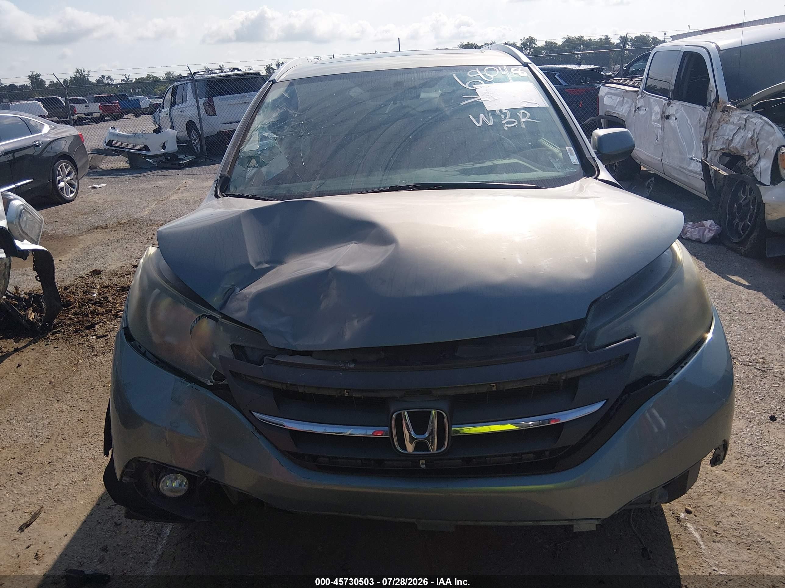 2012 Honda Cr-v Ex-l Gray vin: JHLRM3H73CC004273