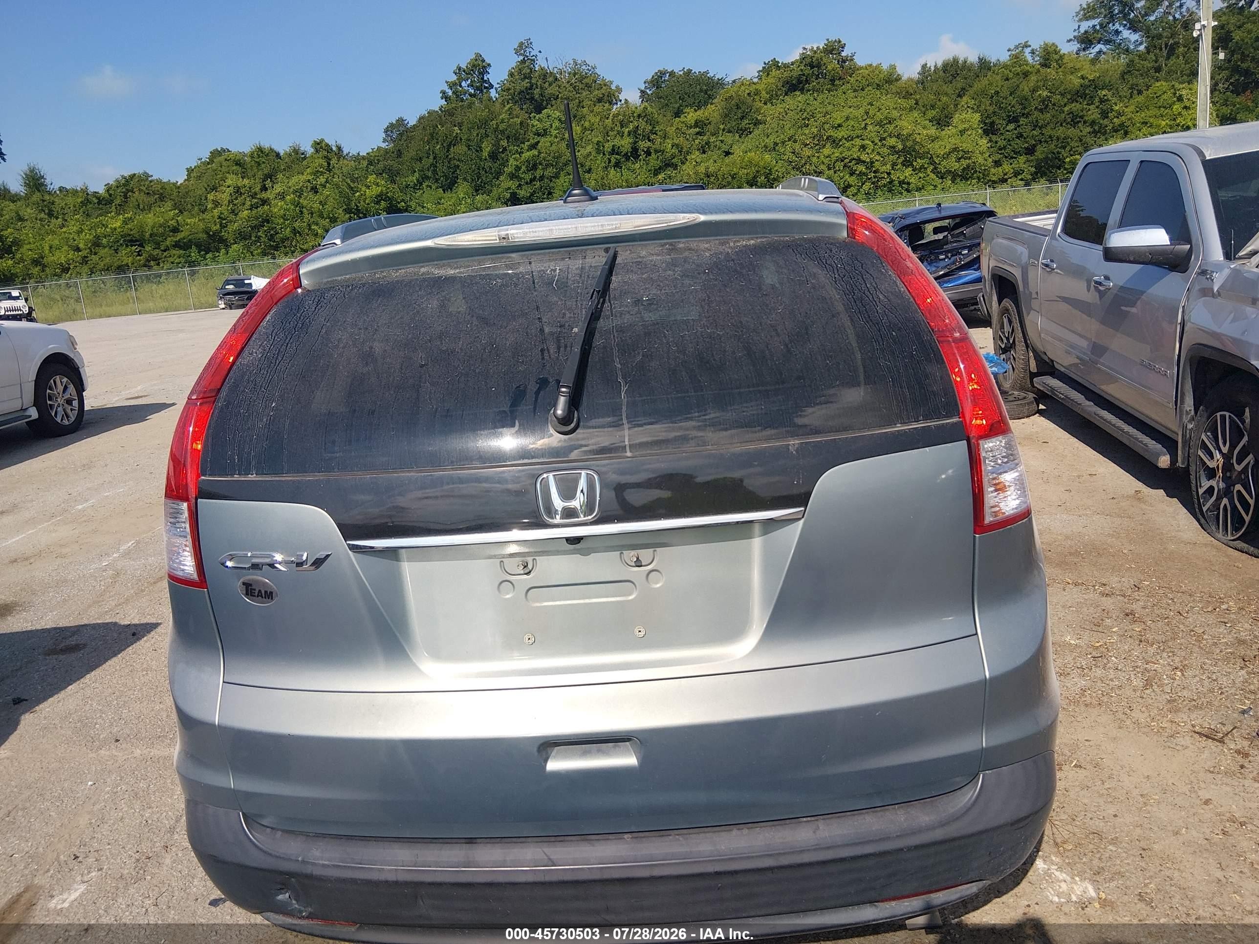2012 Honda Cr-v Ex-l Gray vin: JHLRM3H73CC004273