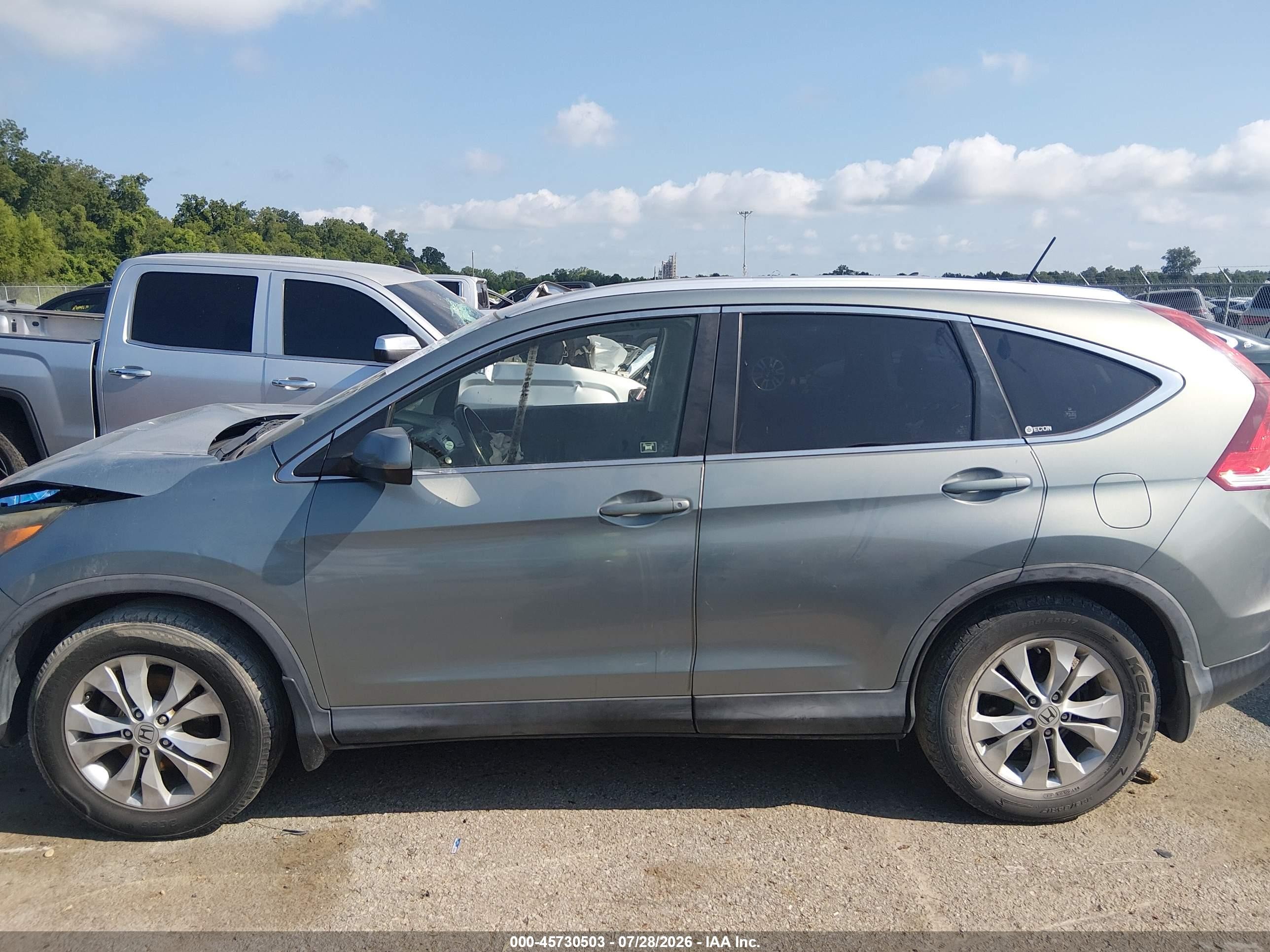 2012 Honda Cr-v Ex-l Gray vin: JHLRM3H73CC004273