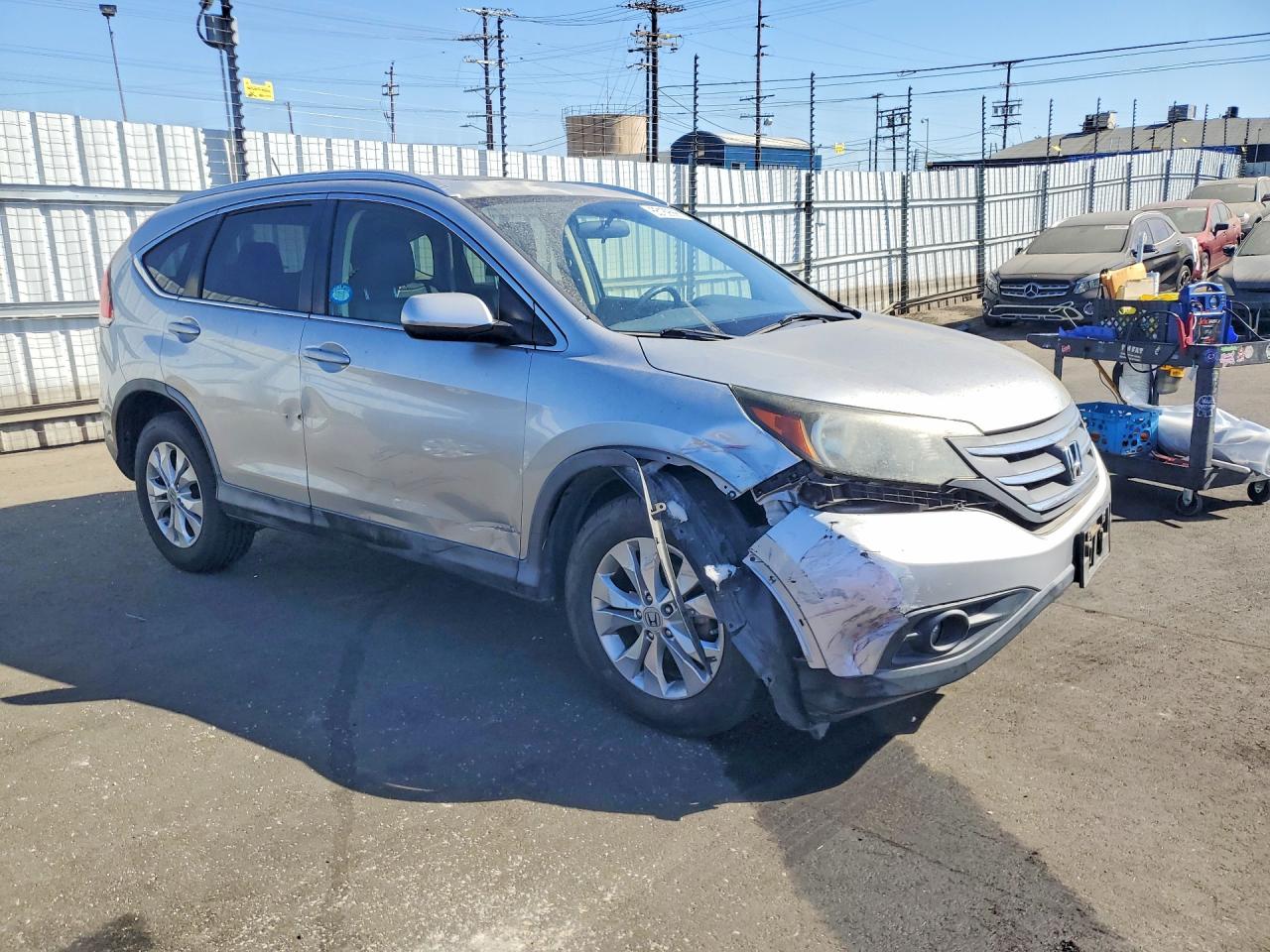 2012 Honda Cr-v Exl Silver vin: JHLRM3H73CC009506