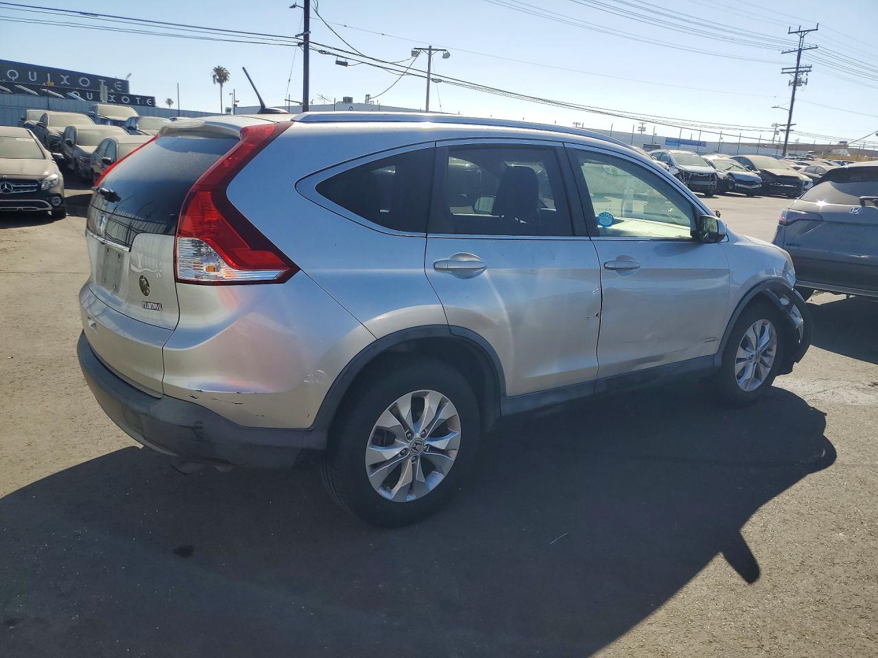 2012 Honda Cr-v Exl Silver vin: JHLRM3H73CC009506