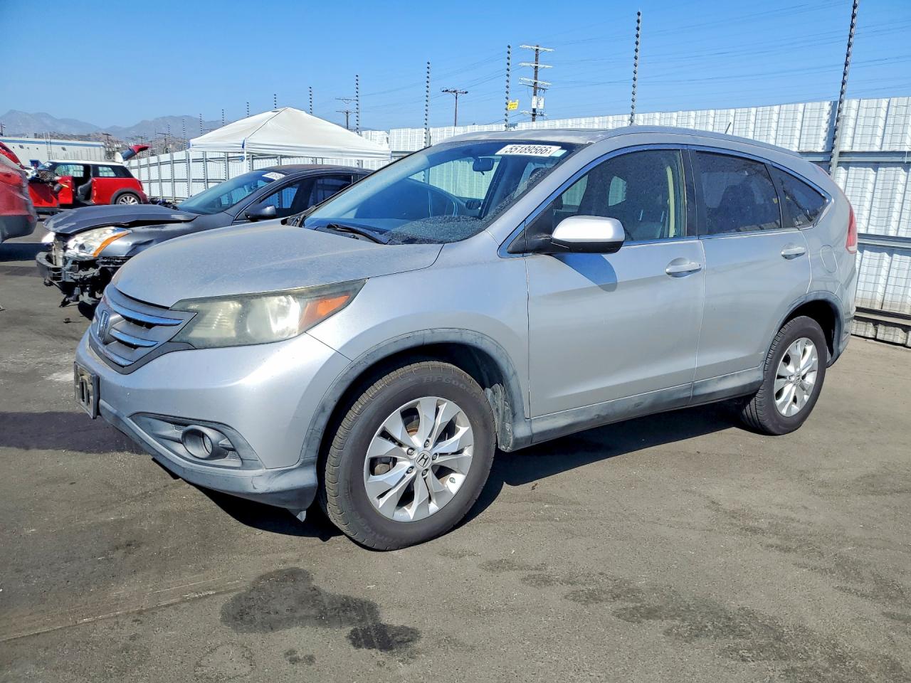 2012 Honda Cr-v Exl Silver vin: JHLRM3H73CC009506