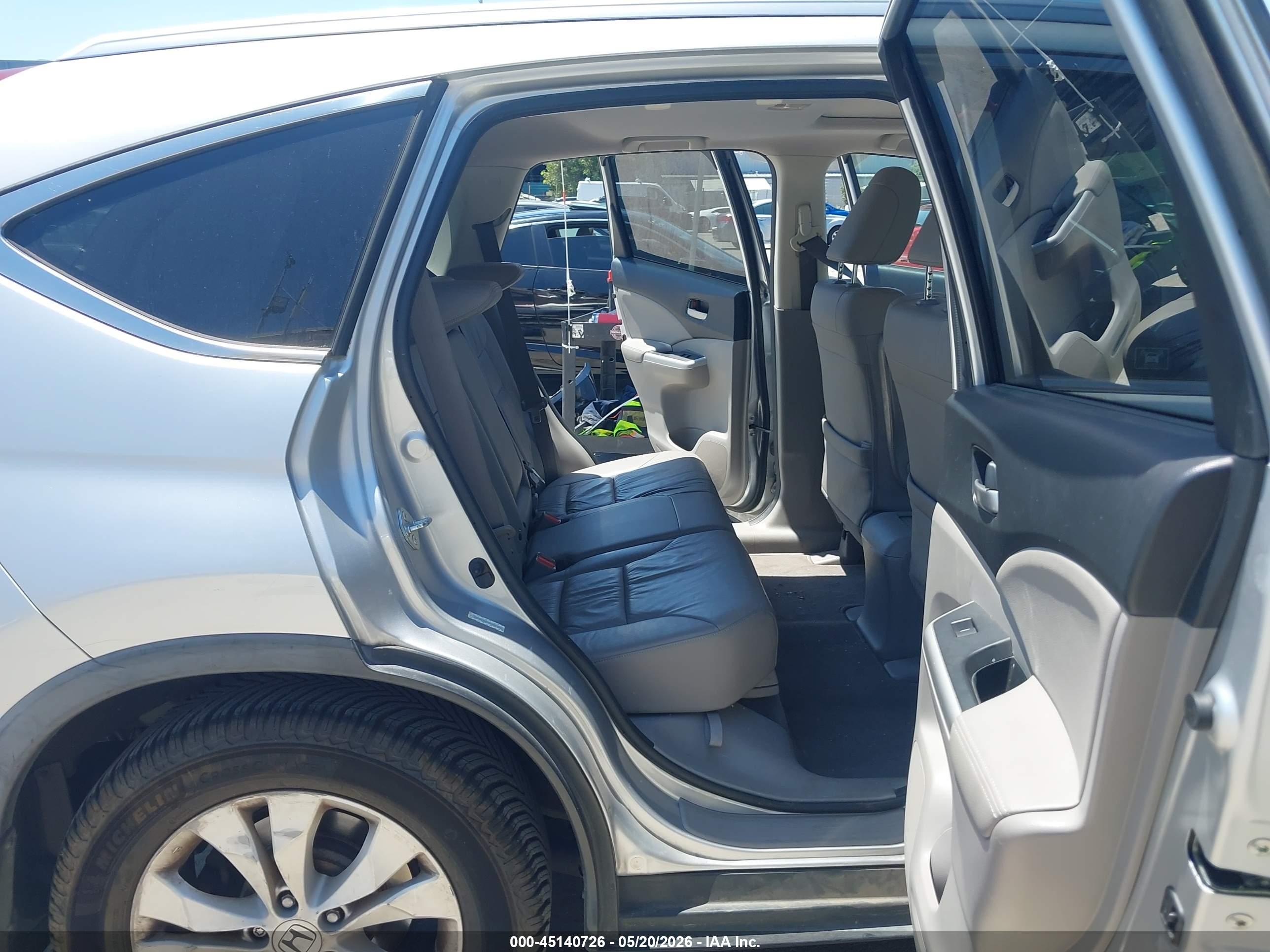 2012 Honda Cr-v Ex-l Silver vin: JHLRM3H74CC001995